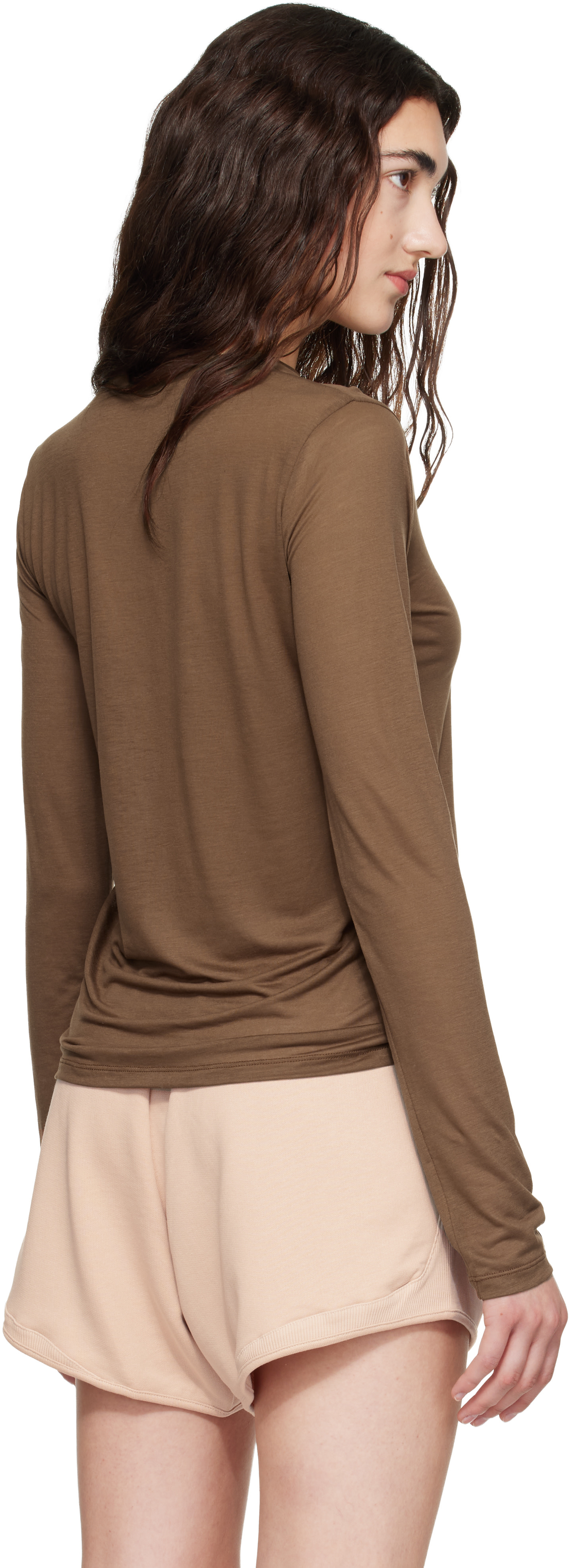 Baserange - Brown Long Sleeve T-shirt
