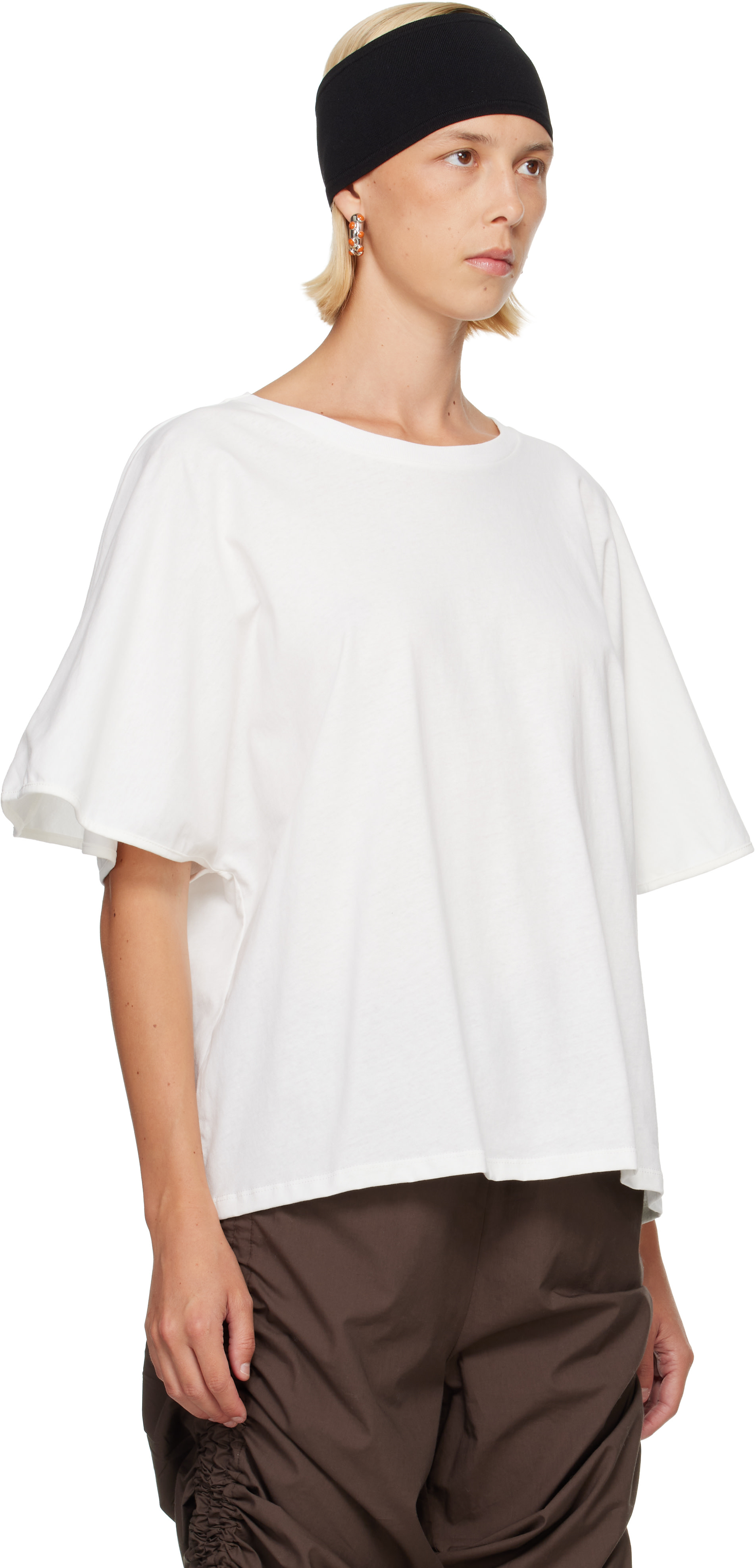 Baserange - T-shirt Cycle blanc cassé