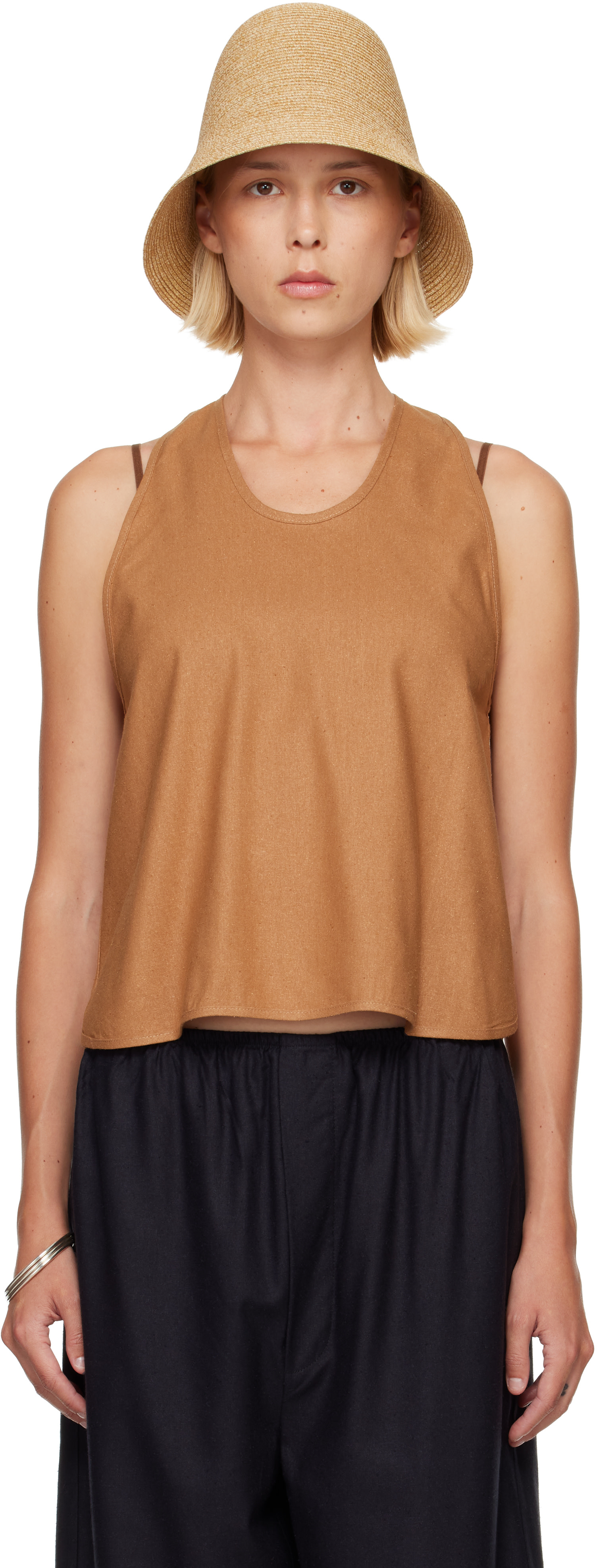 Baserange - Haut de style tablier brun clair