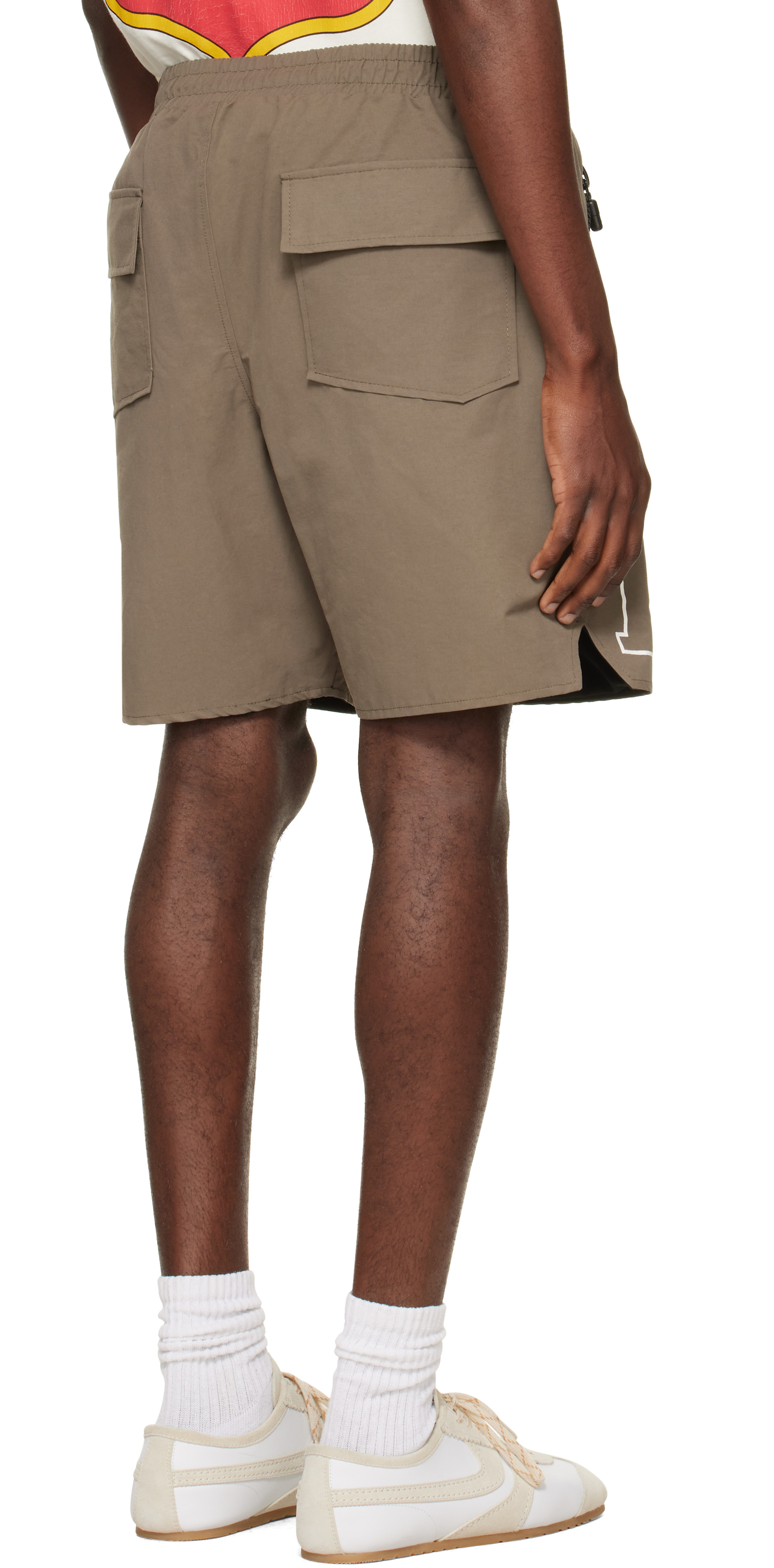 Rhude - Short taupe à logo