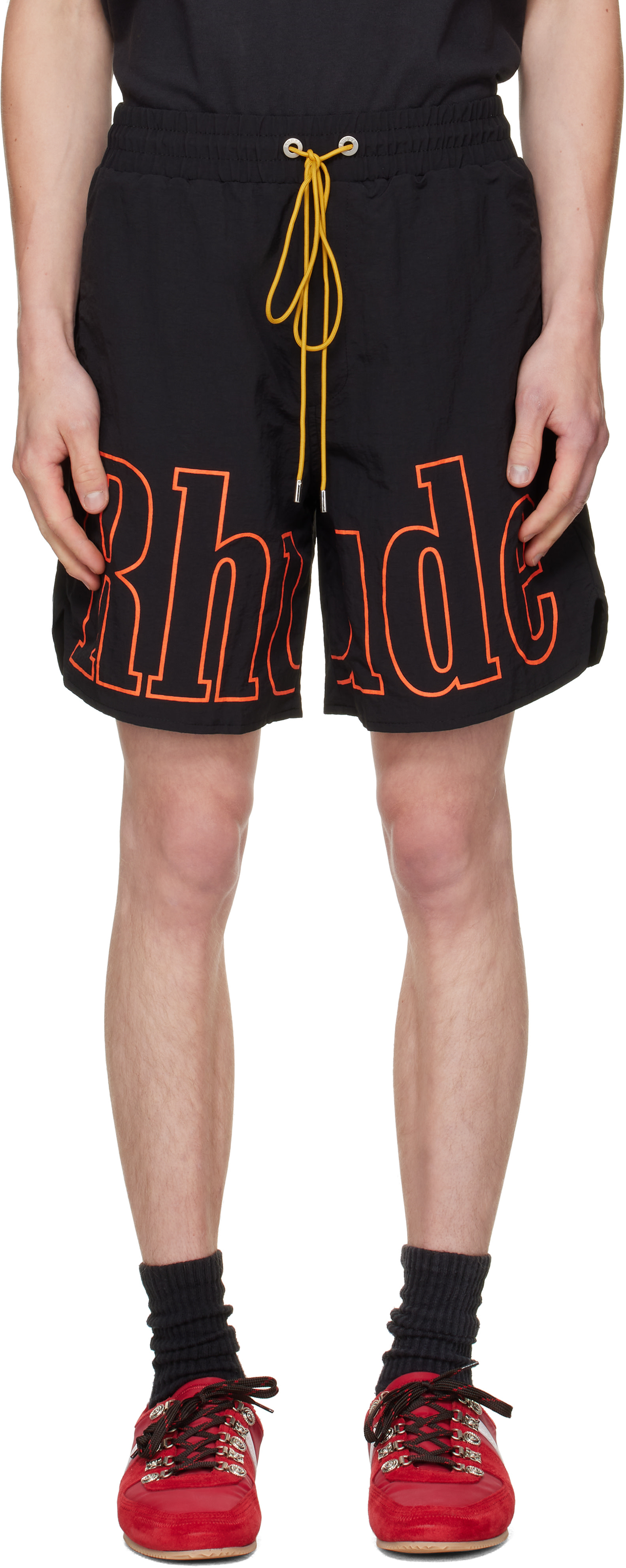 Rhude - Black Logo Track Shorts