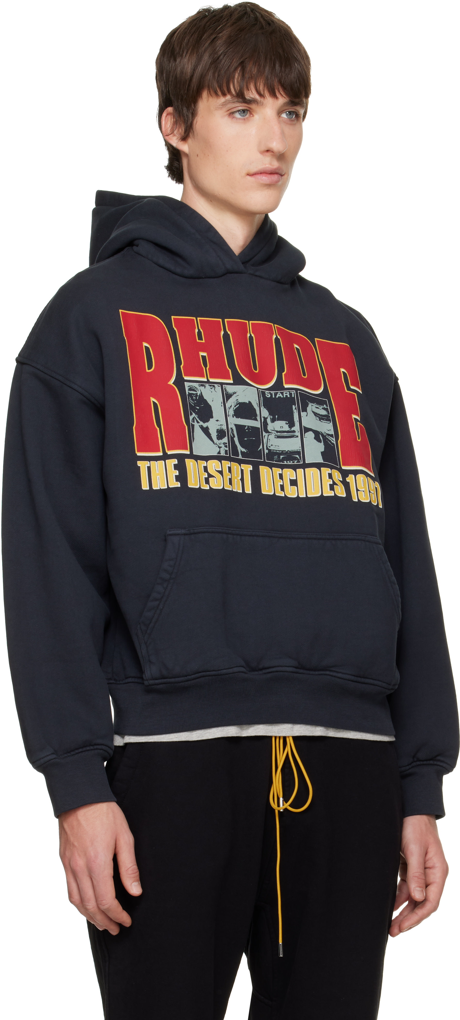 Rhude - Pull à capuche 'The Desert Decides' noir