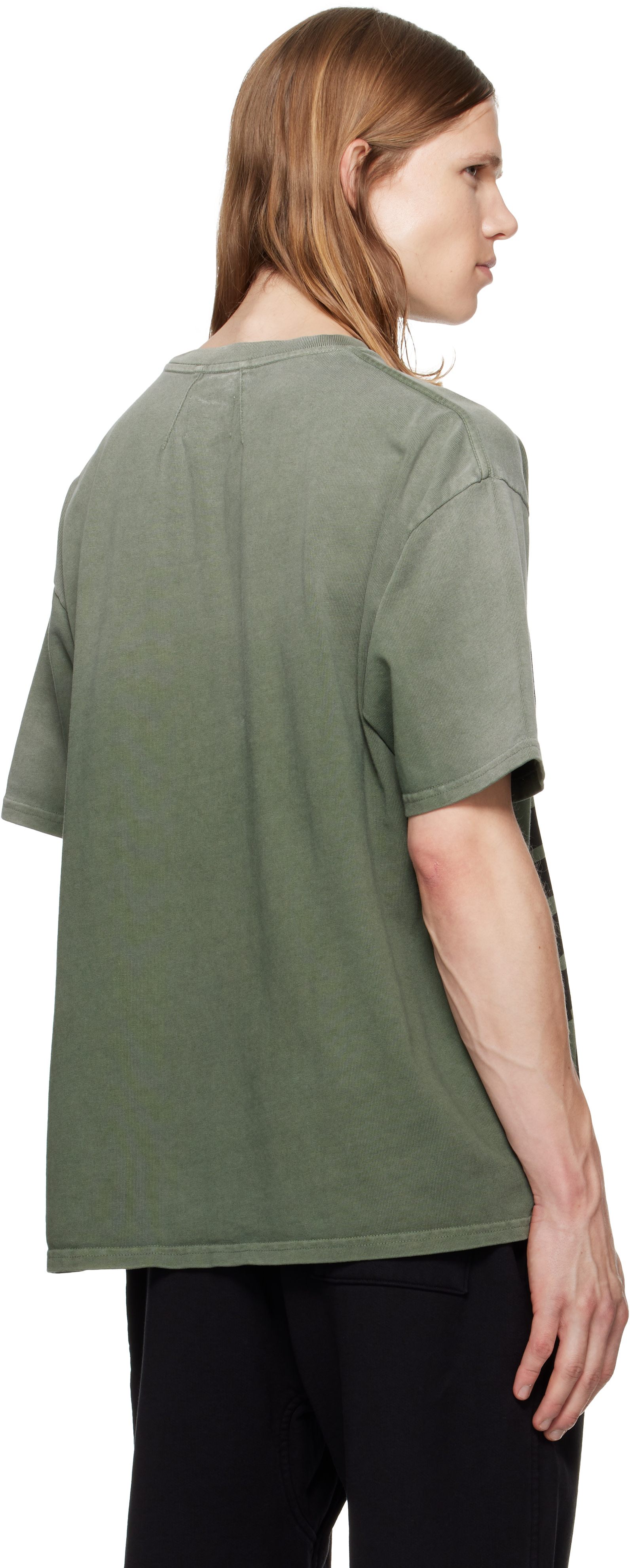 Rhude - T-shirt vert à logo