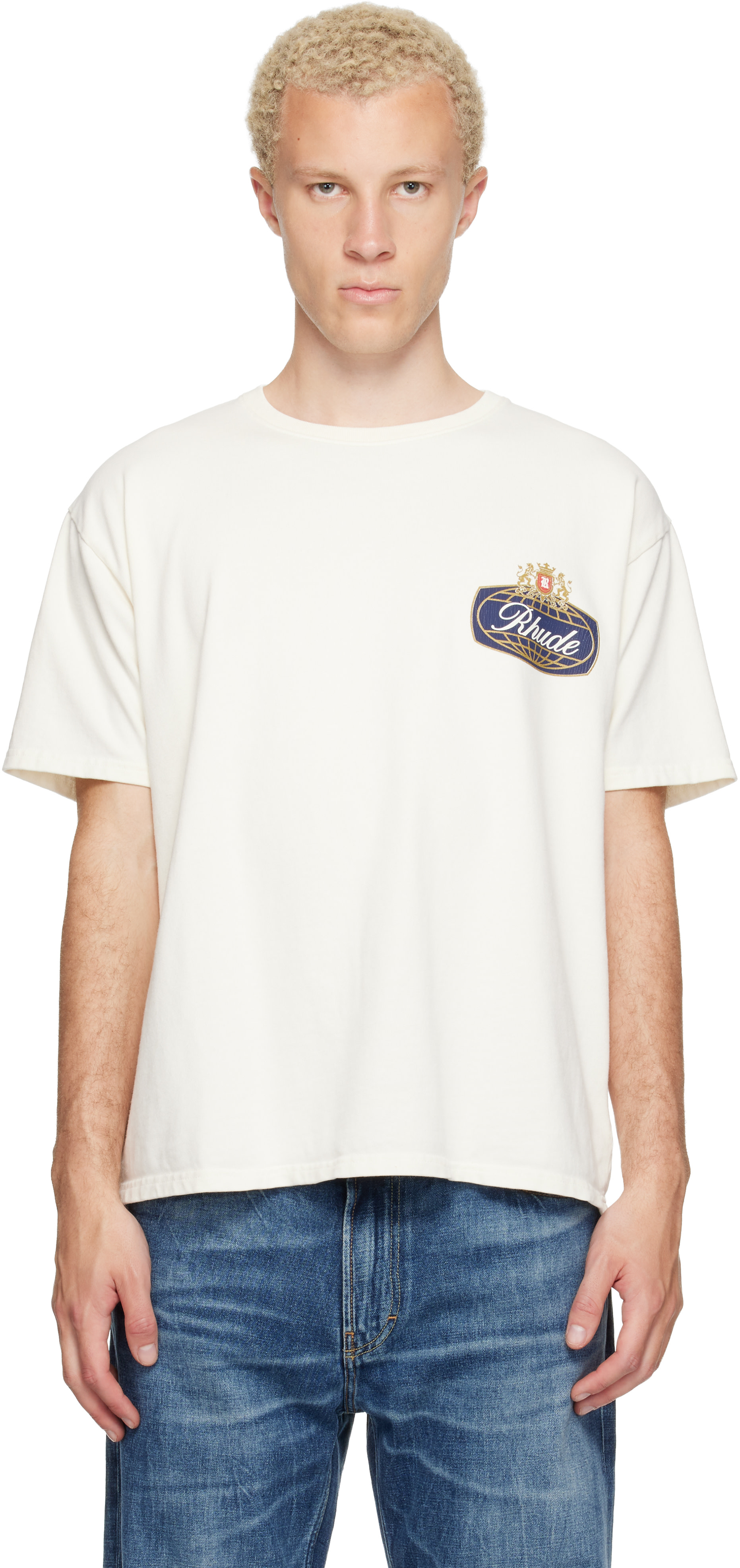 Rhude - Off-White Safari Crest T-shirt