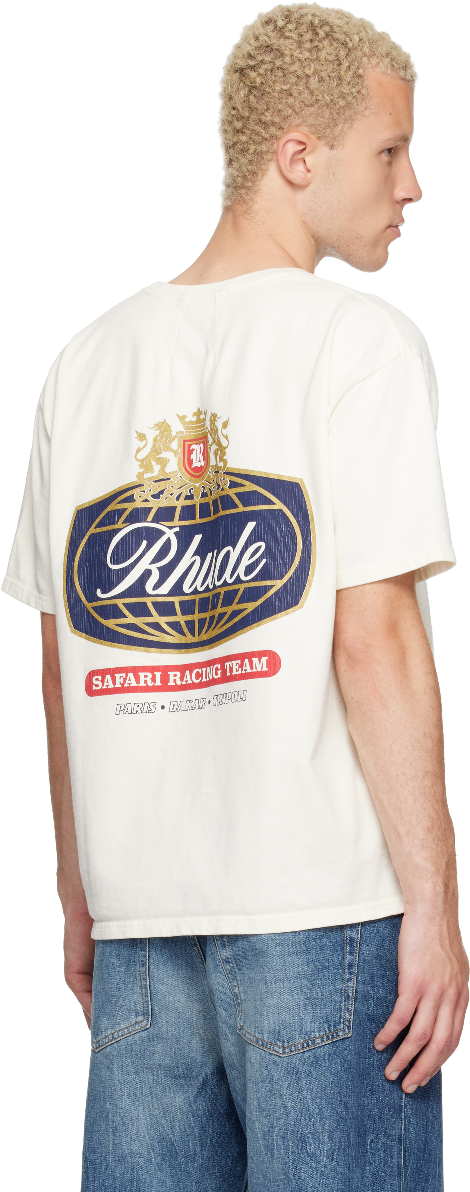 Rhude - Off-White Safari Crest T-shirt
