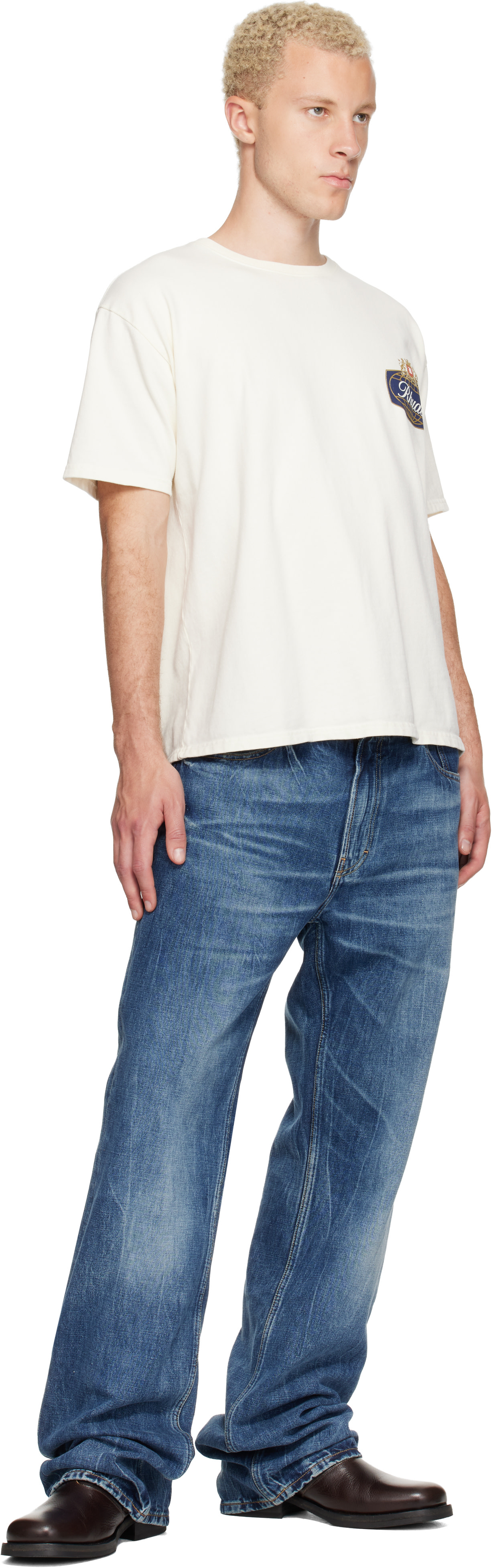 Rhude - Off-White Safari Crest T-shirt