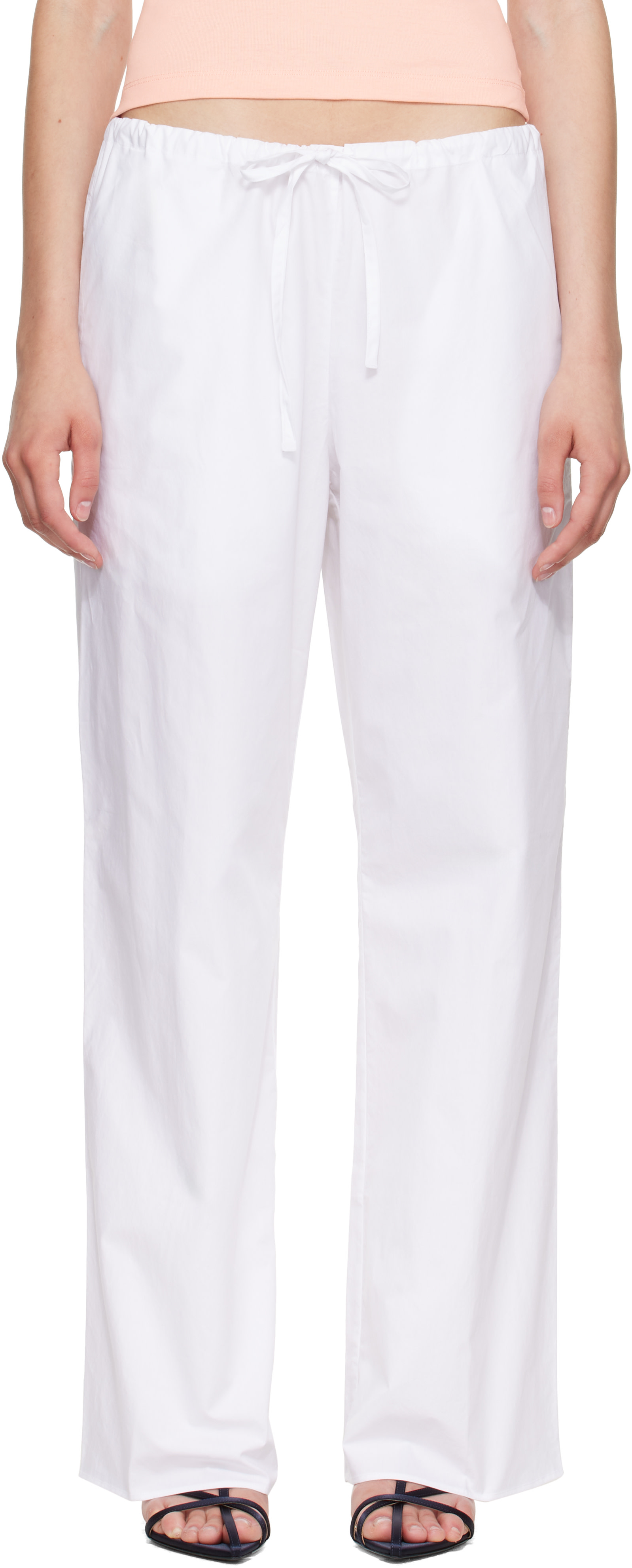 FLORE FLORE - Pantalon Josephine blanc