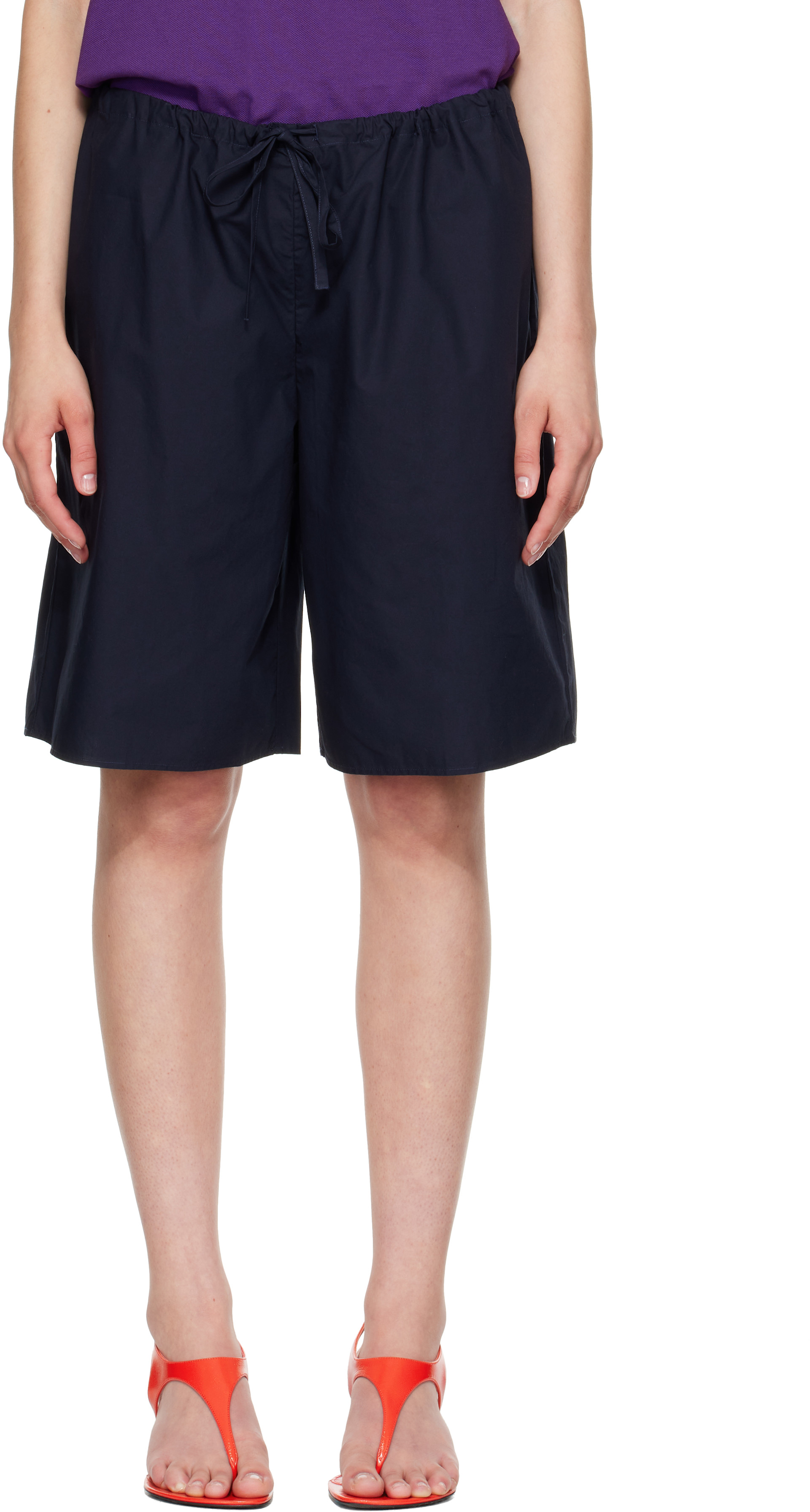 FLORE FLORE - Bermuda Josephine bleu marine