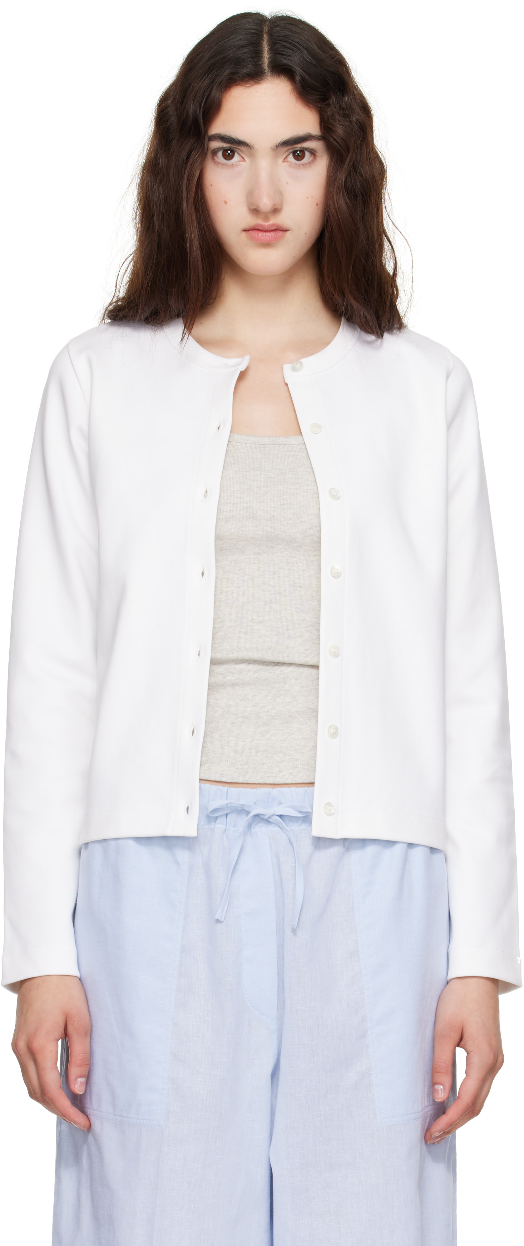 FLORE FLORE - Cardigan Poppy blanc