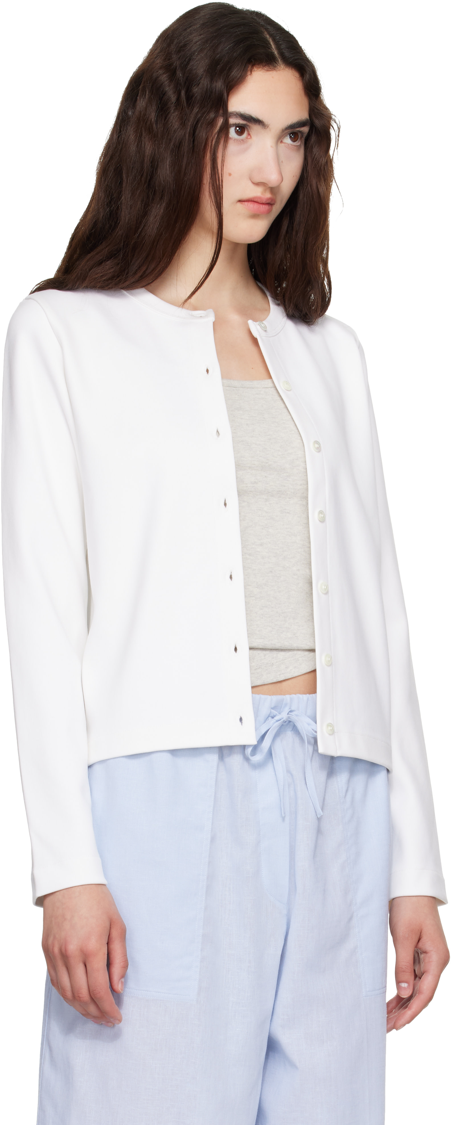 FLORE FLORE - Cardigan Poppy blanc