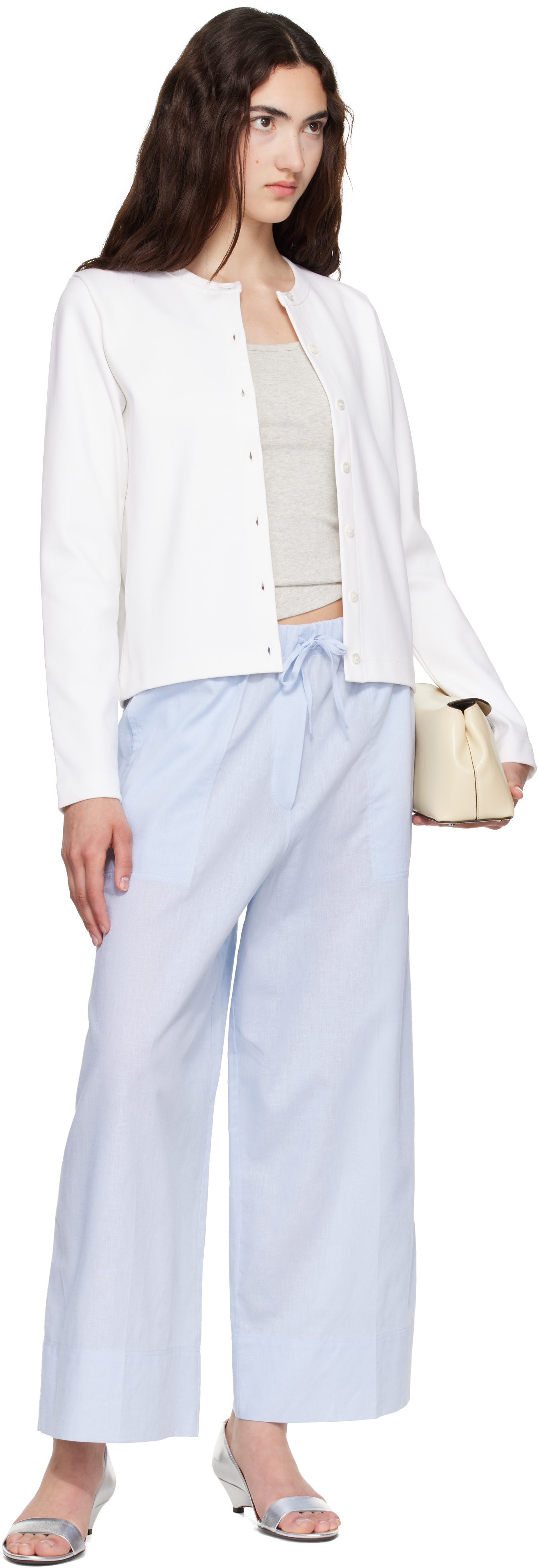 FLORE FLORE - Cardigan Poppy blanc