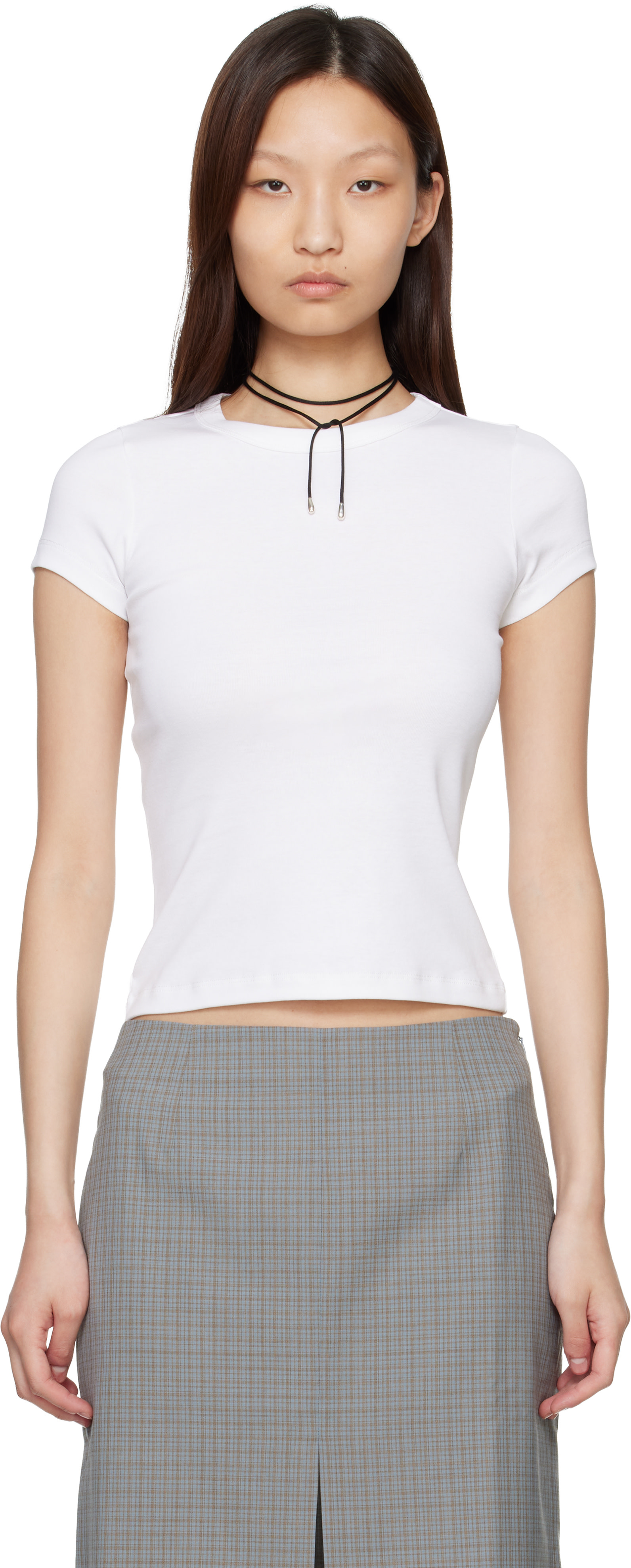 FLORE FLORE - Micro t-shirt Car blanc