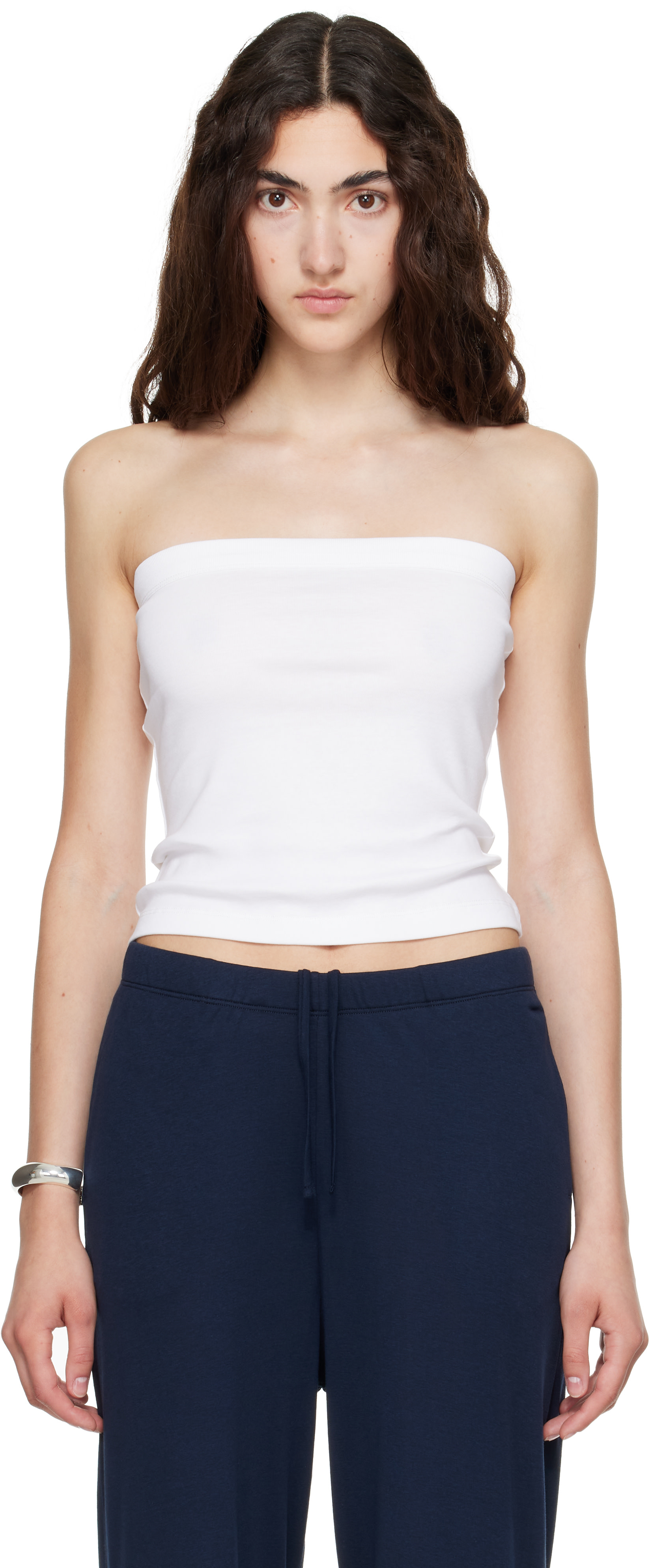 FLORE FLORE - Haut bandeau Bes blanc
