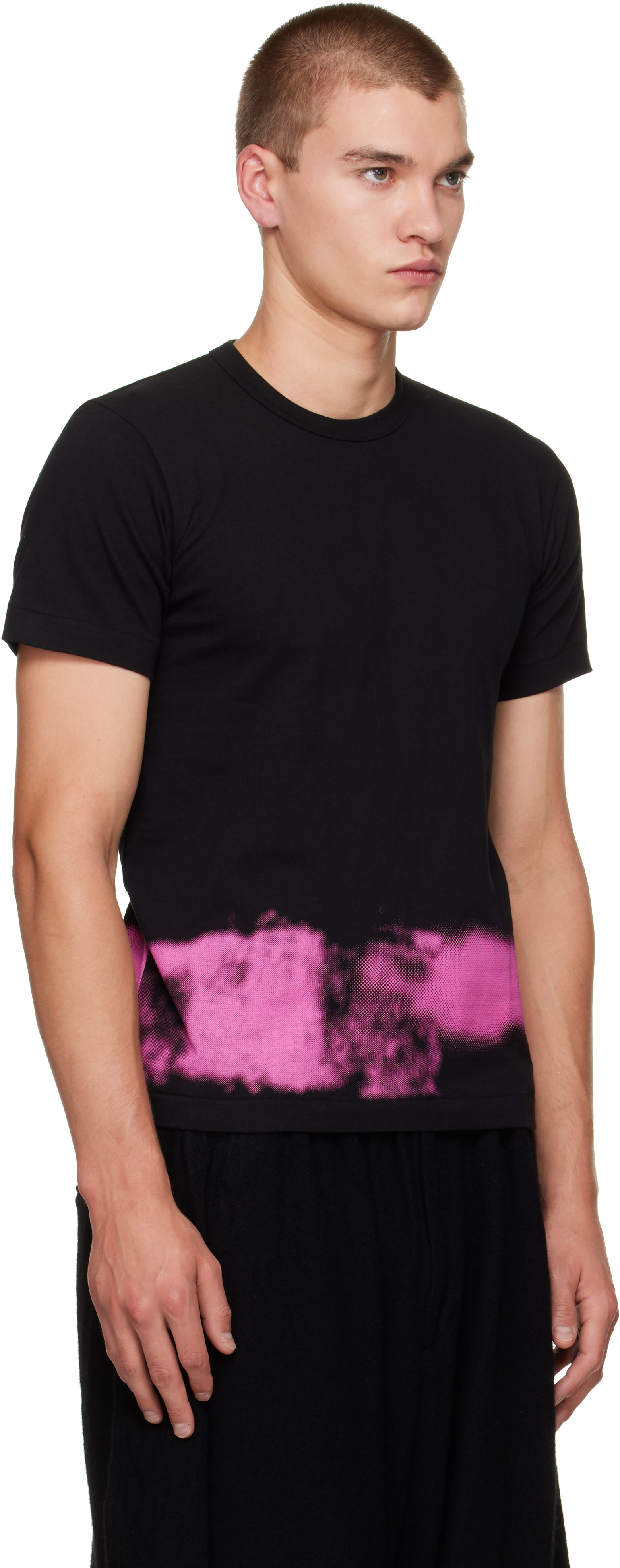 あかねBLACK COMME des GARCONS Tシャツ Black Comme des Garçons: ブラック Cotton Jersey Spray Print T