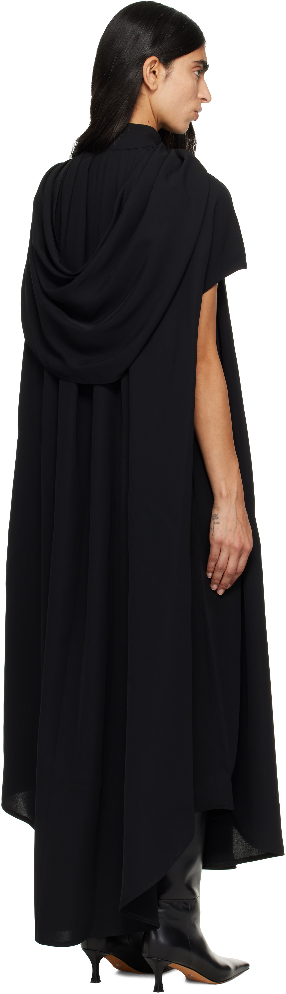 Entire Studios - Robe midi Kena noire édition HUGO