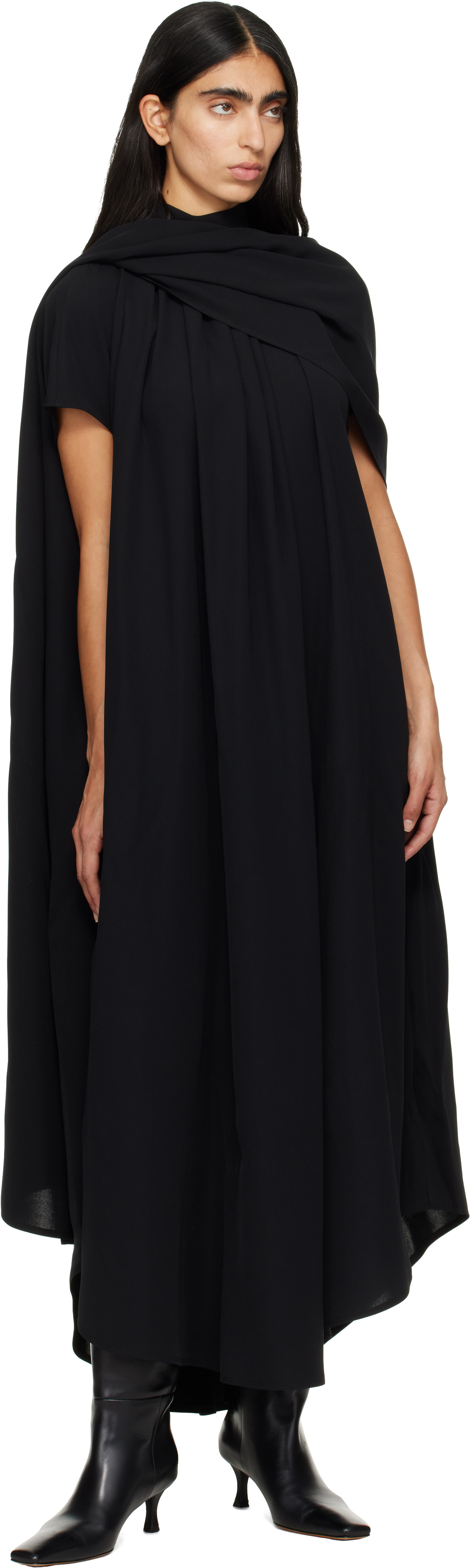 Entire Studios - Robe midi Kena noire édition HUGO