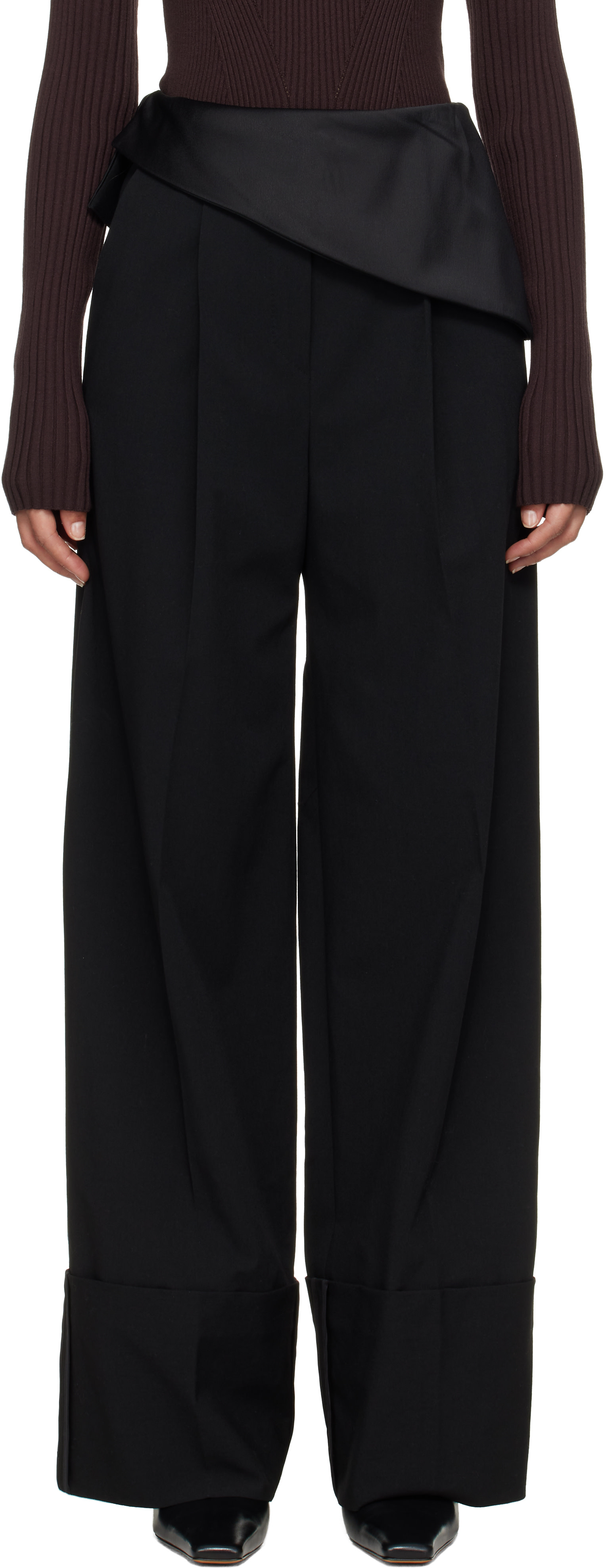 Entire Studios - Pantalon ample noir édition HUGO