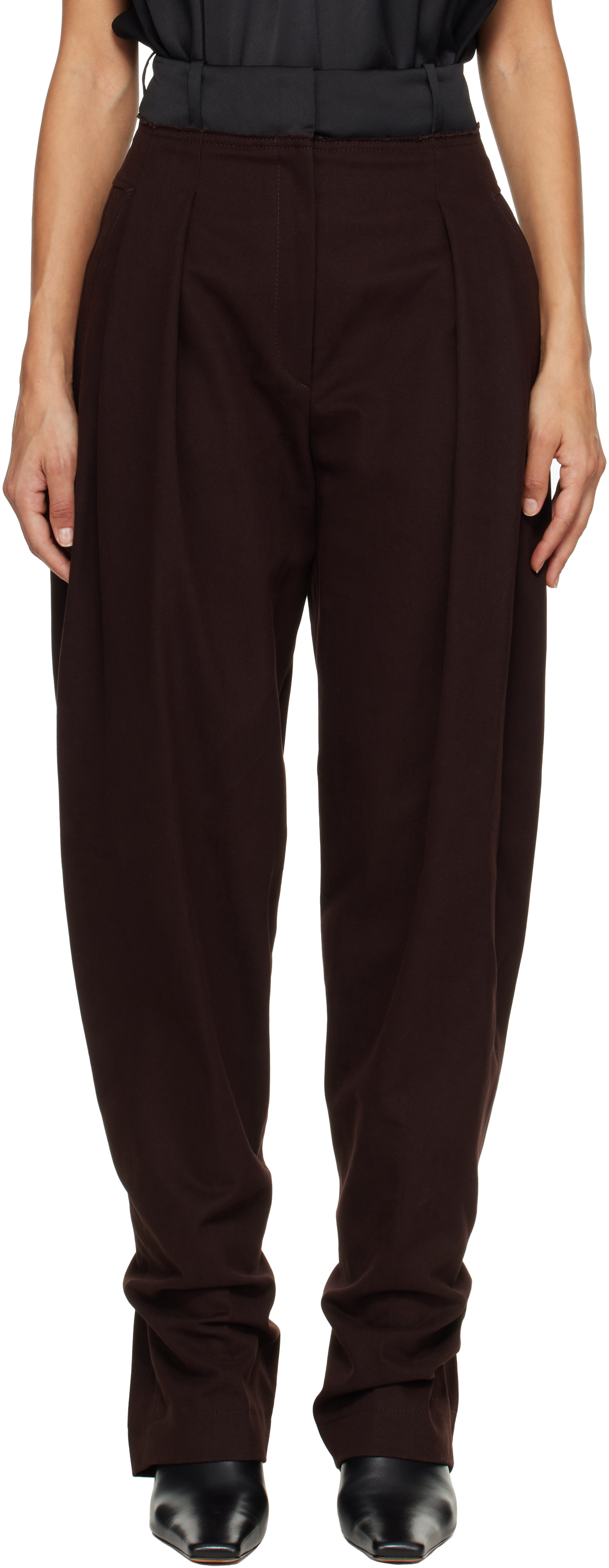Entire Studios - Pantalon Holaro brun édition HUGO