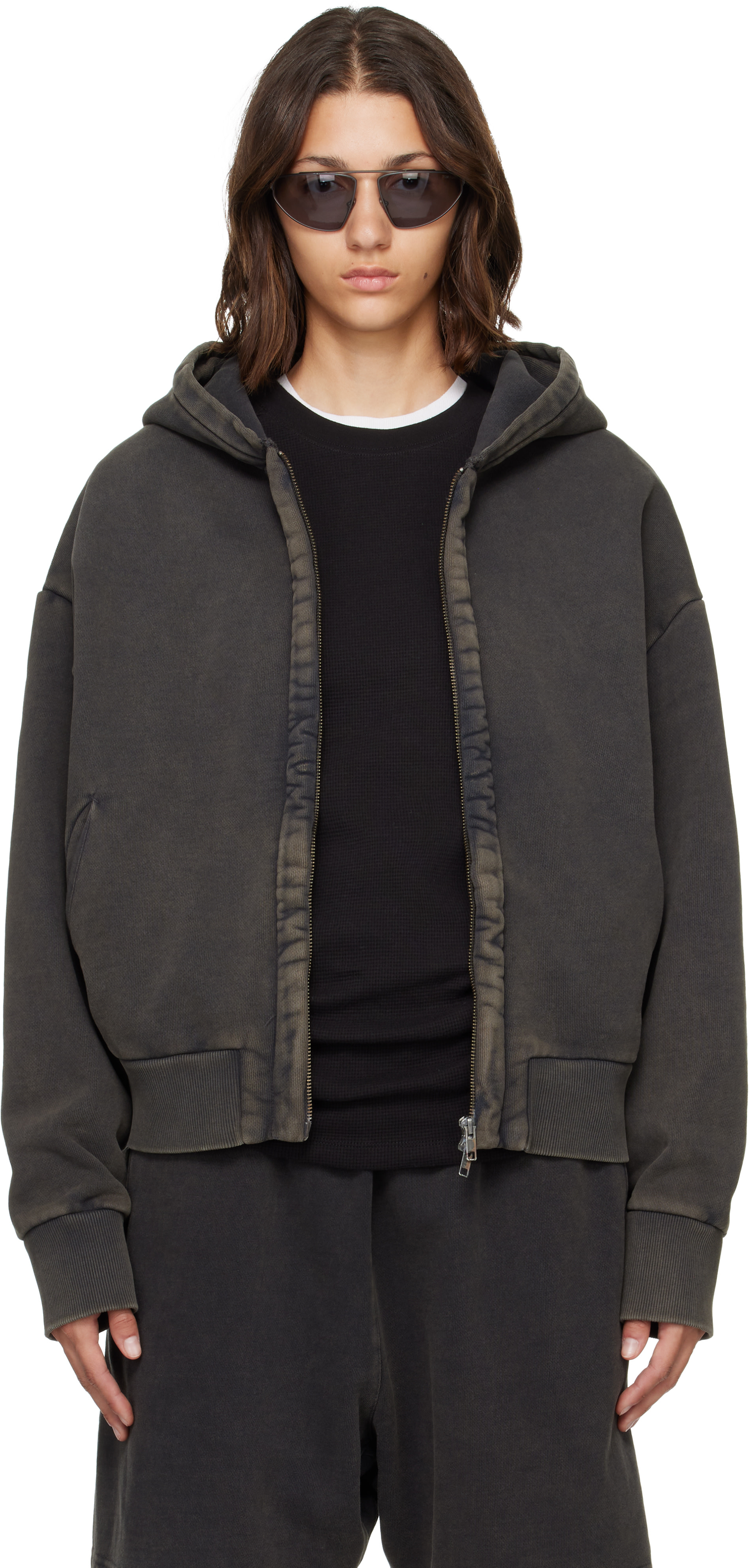 Entire Studios: ブラック Thermal フーディ | SSENSE 日本