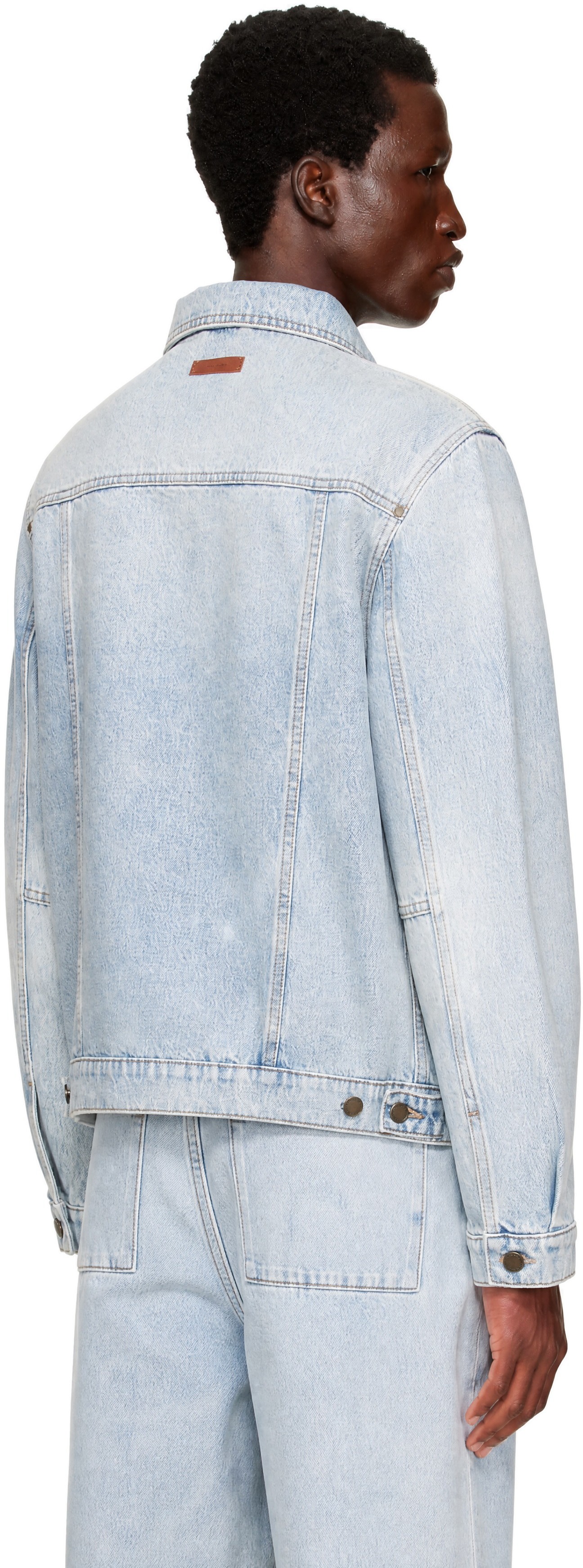 Entire Studios - Blouson bleu en denim