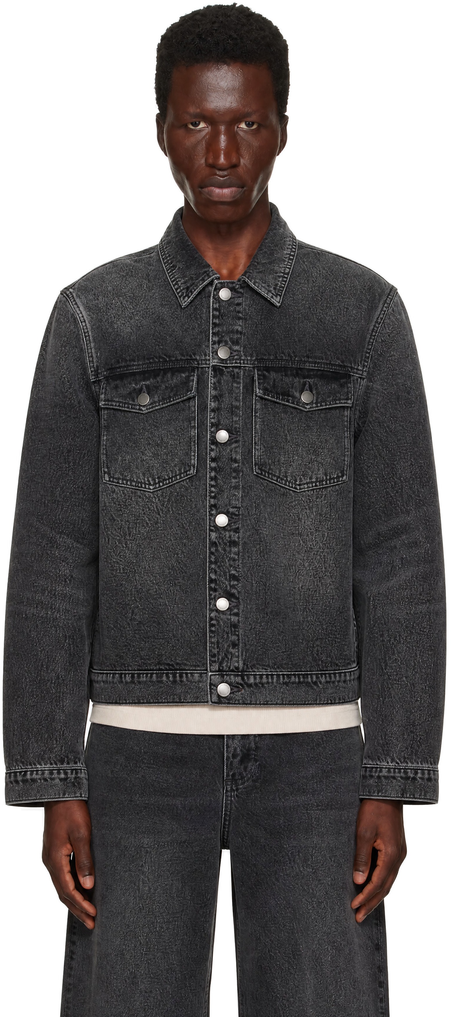 Entire Studios - Blouson gris en denim