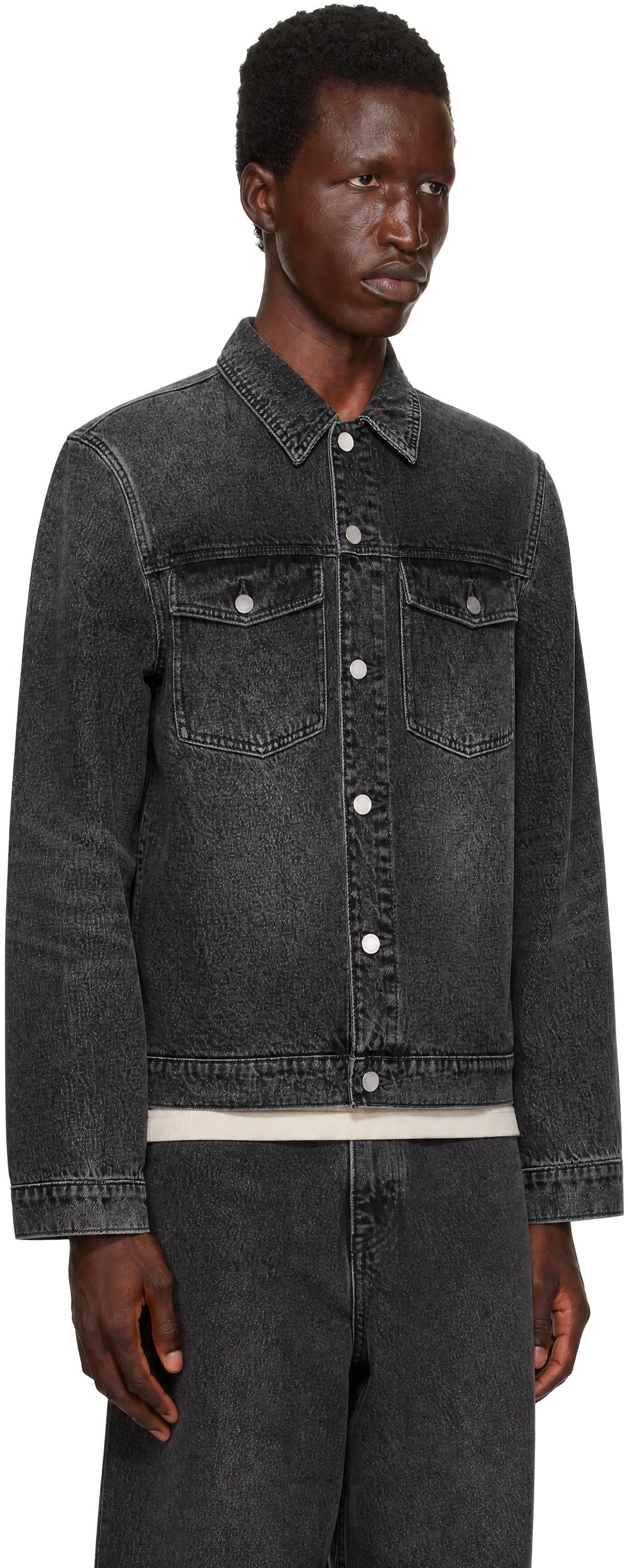 Entire Studios - Gray Classic Denim Jacket