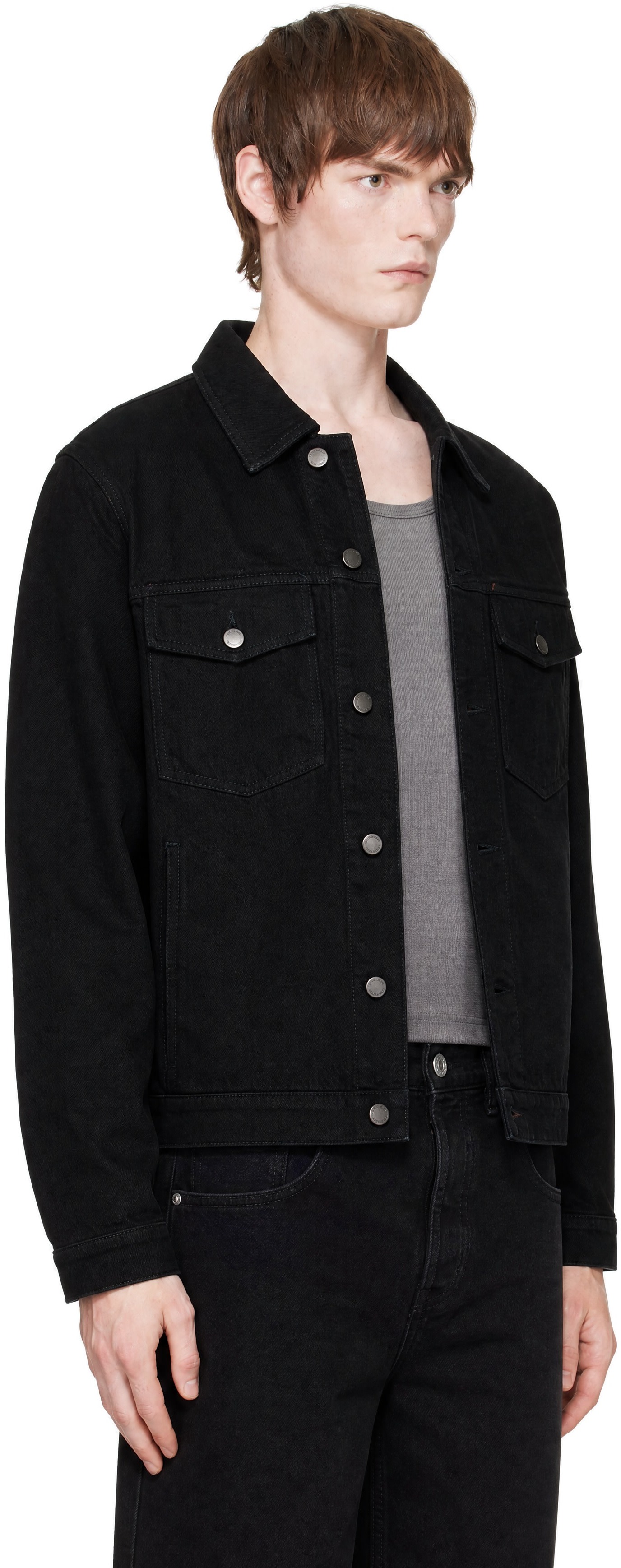 Entire Studios - Blouson noir en denim