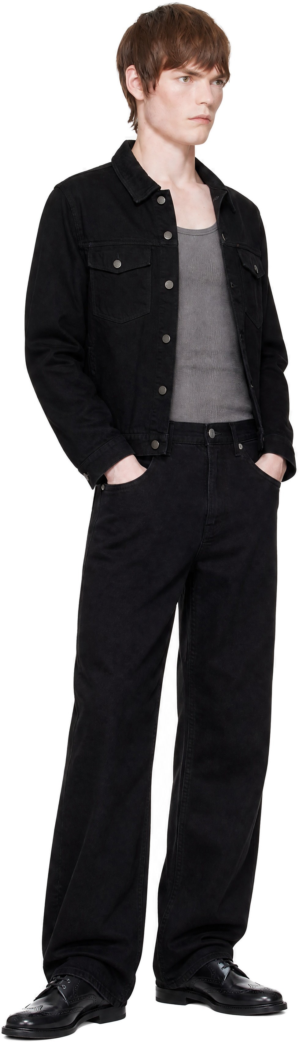 Entire Studios - Black Classic Denim Jacket