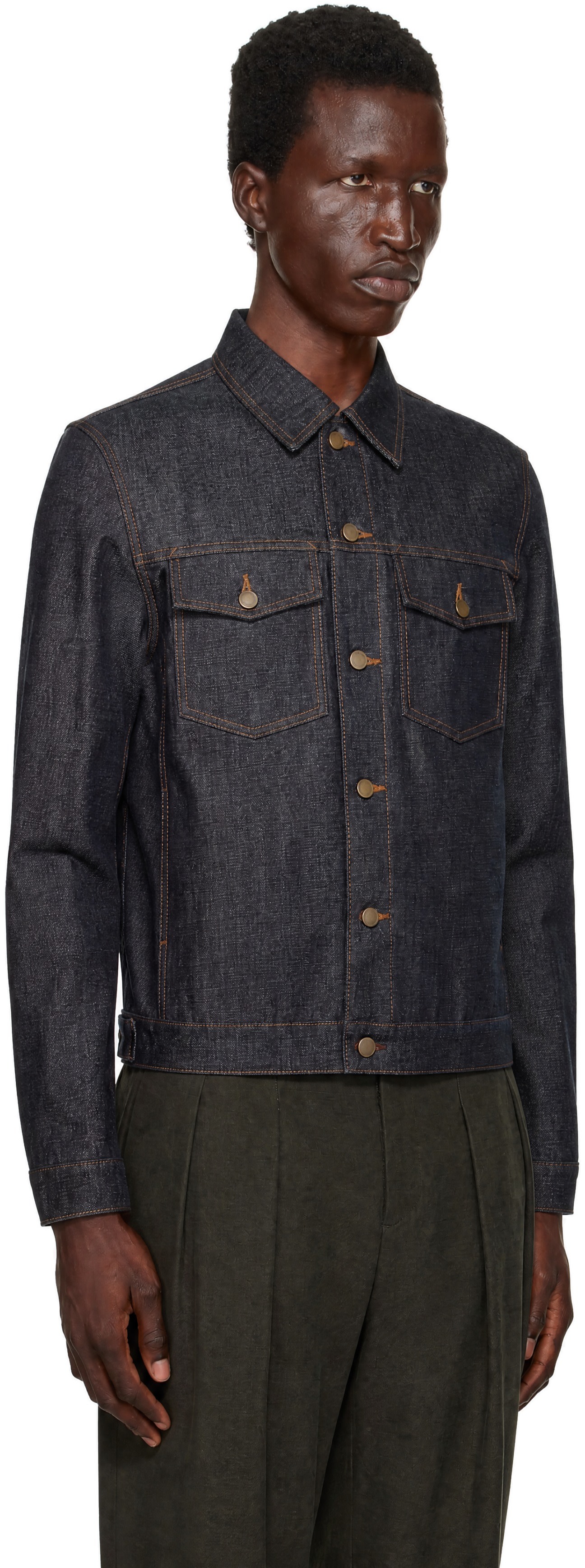 Entire Studios - Navy Classic Denim Jacket