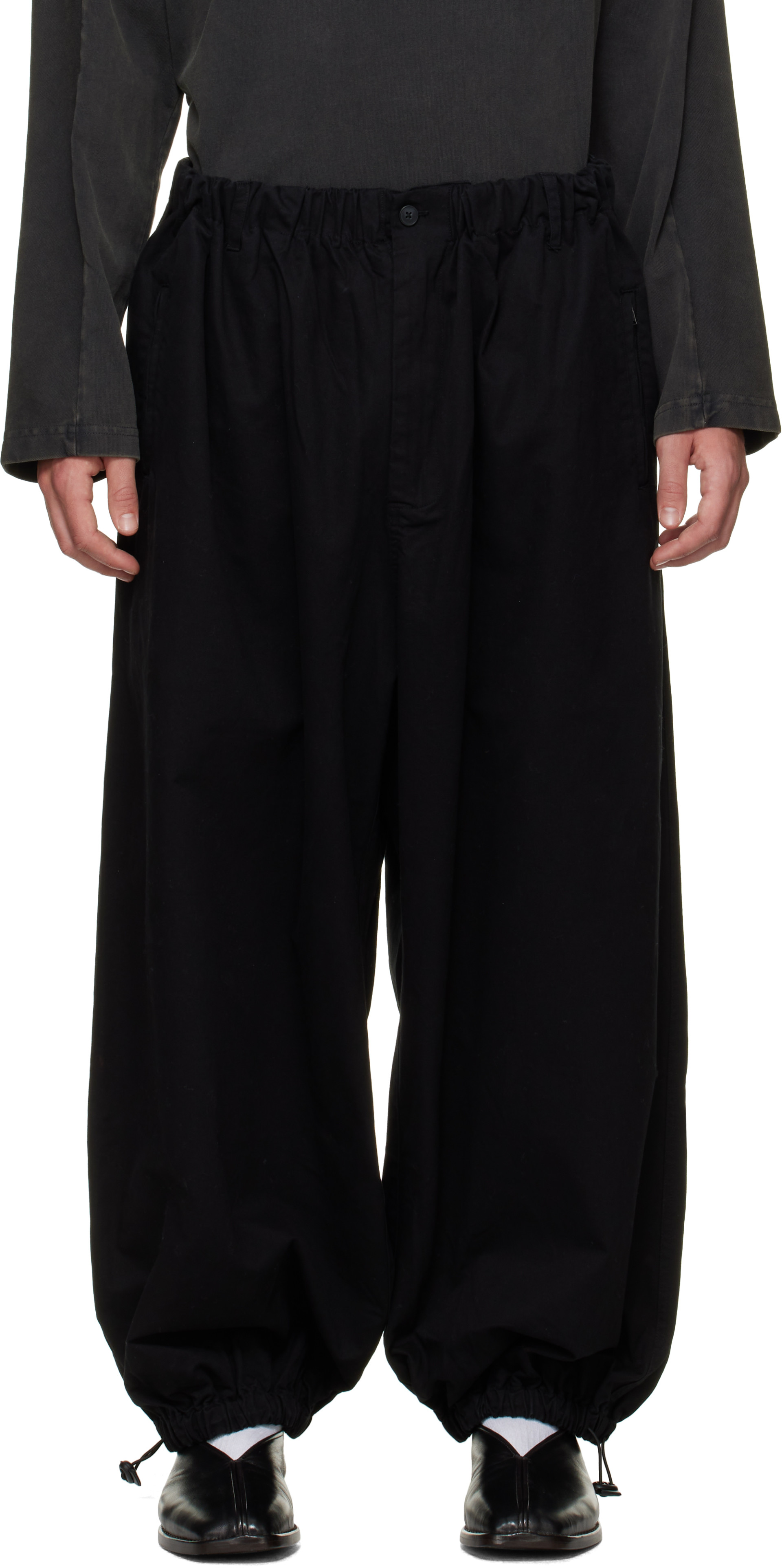 Entire Studios - Pantalon Profile noir en coton
