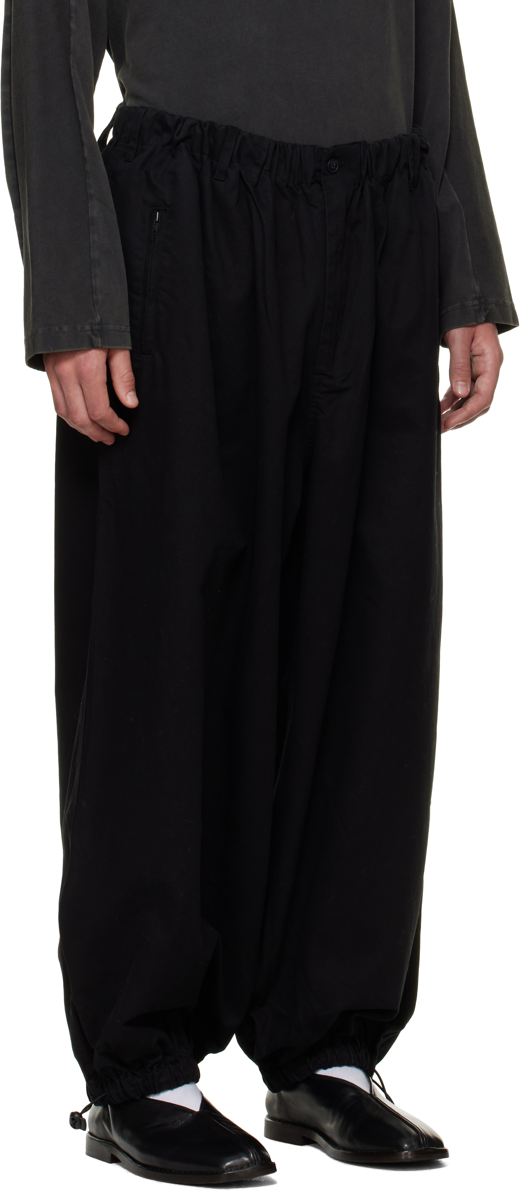 Entire Studios - Pantalon Profile noir en coton