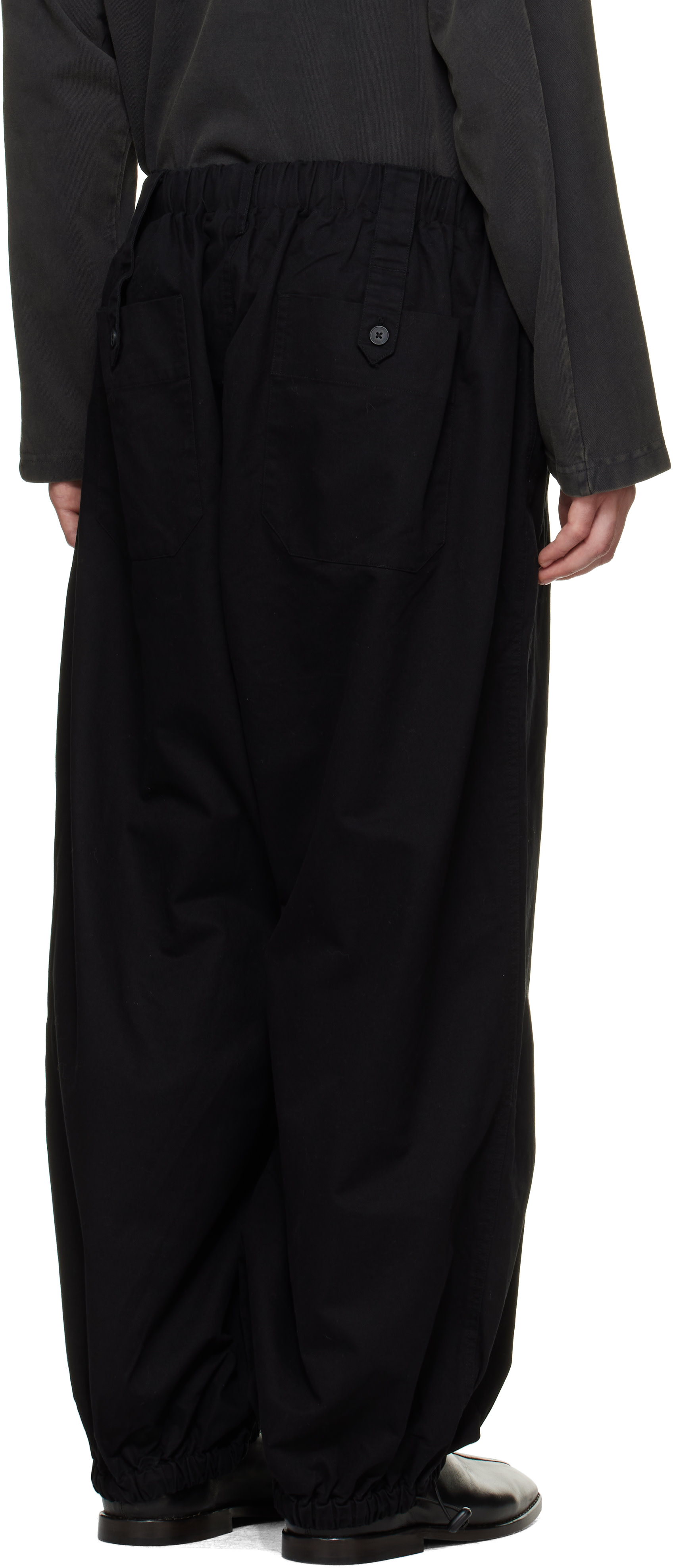 Entire Studios - Pantalon Profile noir en coton