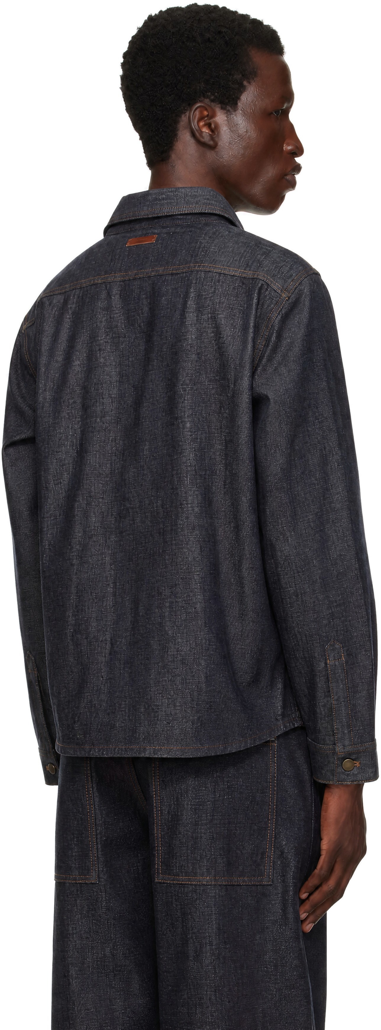 Entire Studios - Chemise bleue en denim