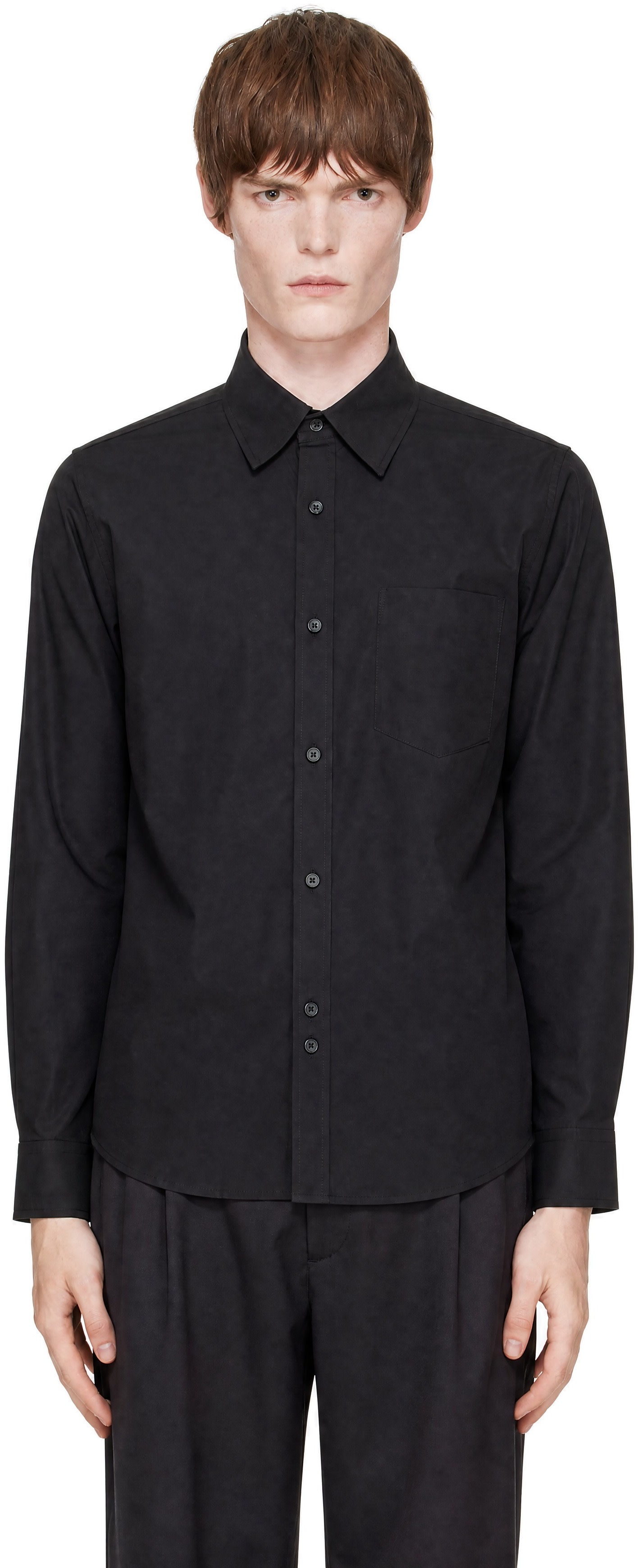 Entire Studios - Black Plica Shirt