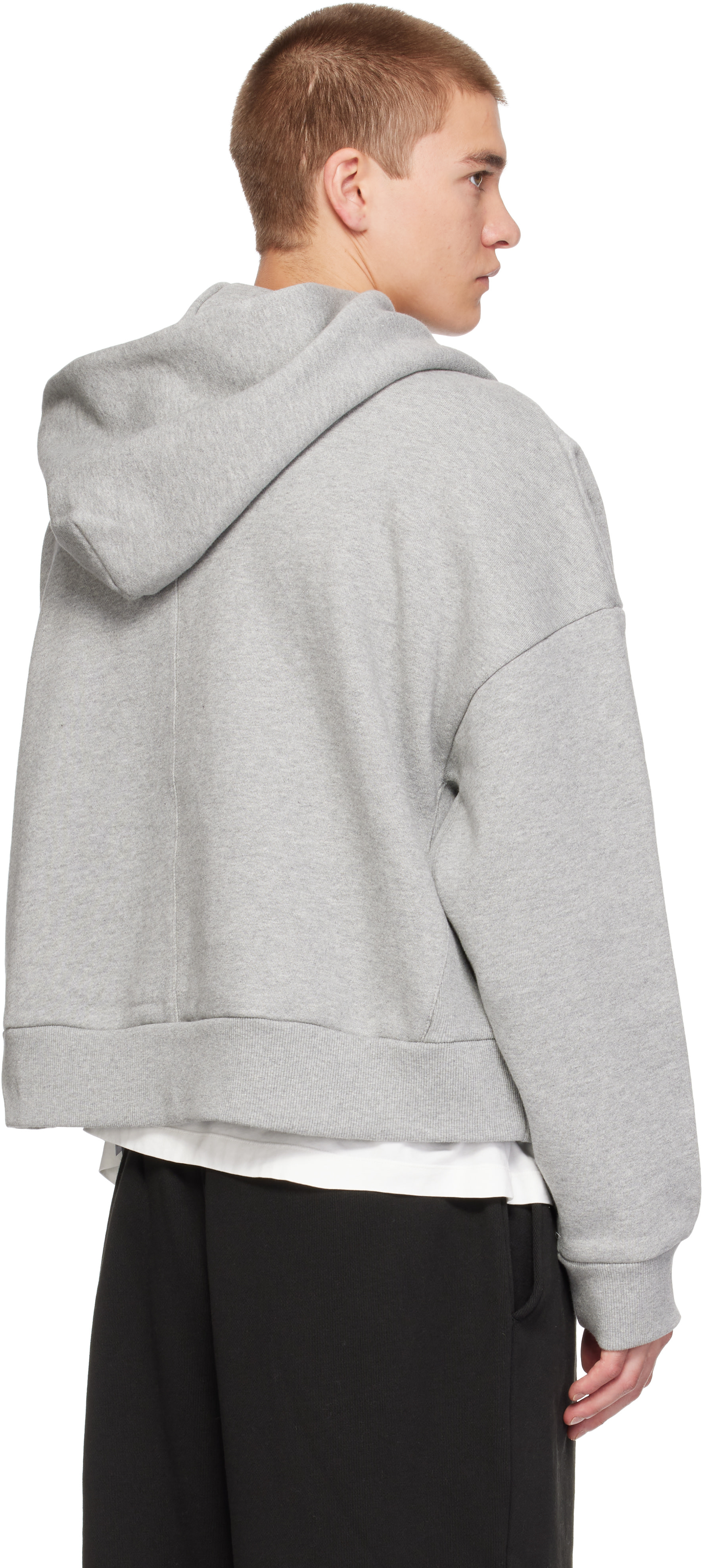 Entire Studios - Pull à capuche épais gris
