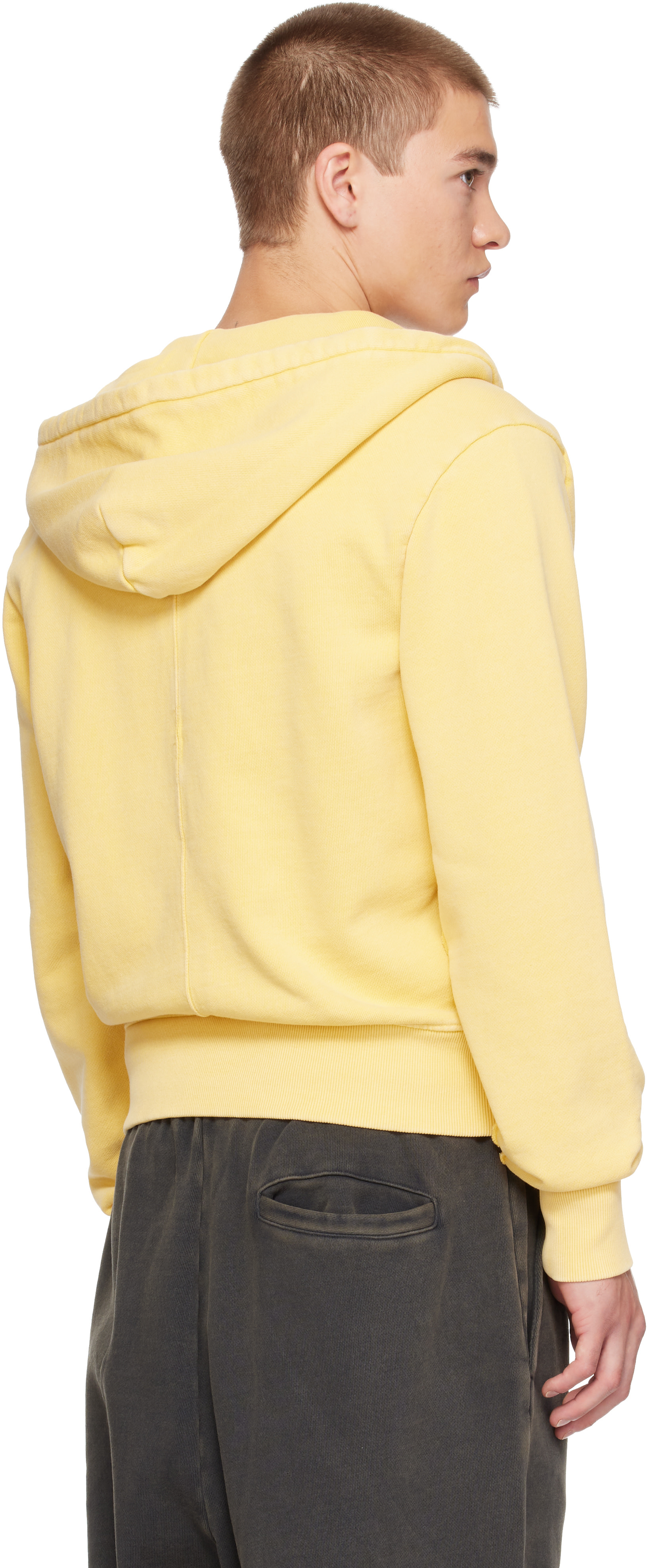 Entire Studios - イエロー Slim Zip Up フーディ