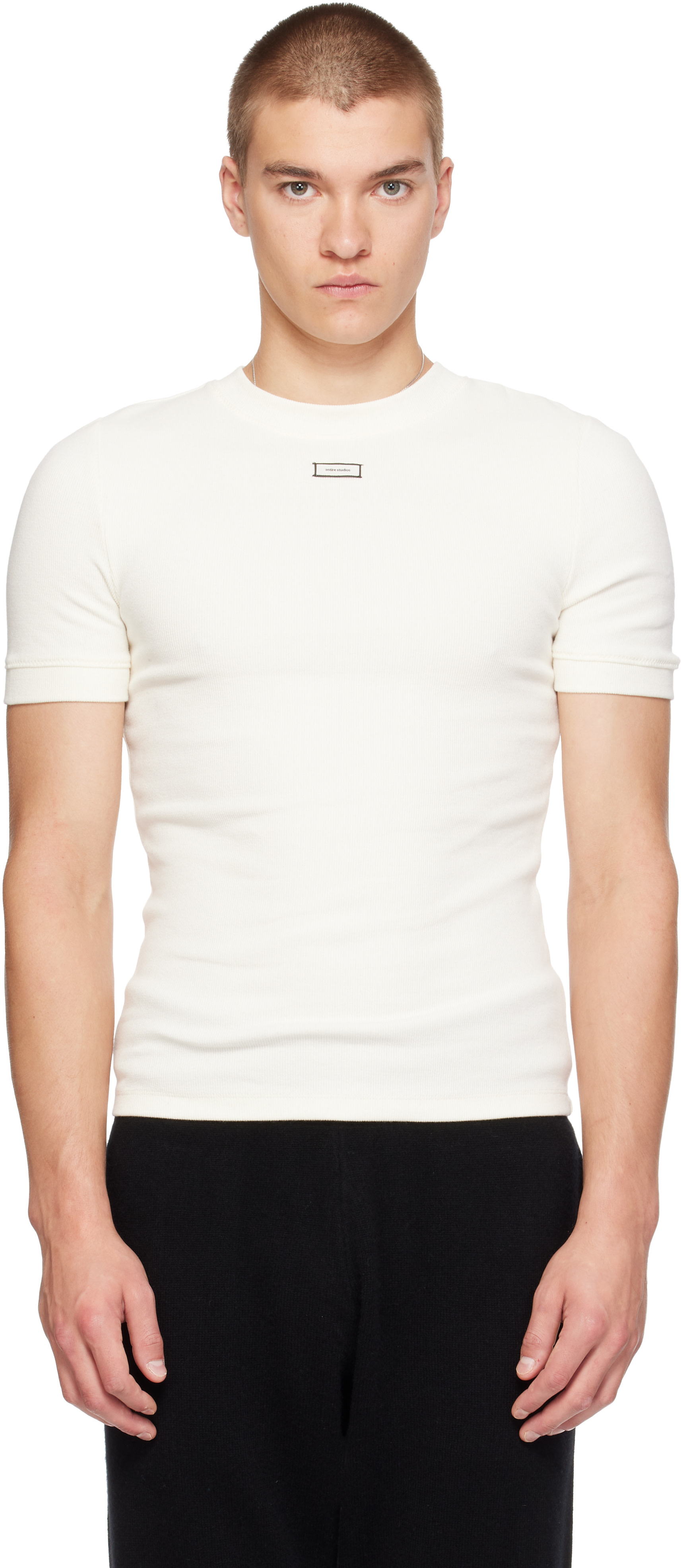 Entire Studios - T-shirt décontracté blanc cassé