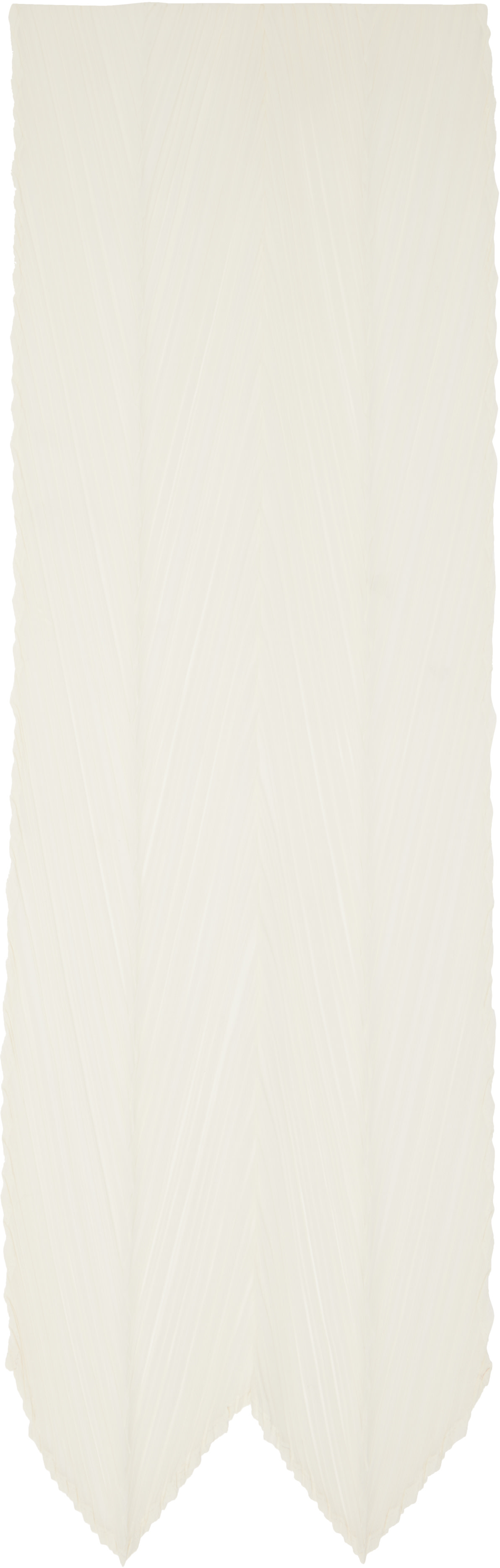 PLEATS PLEASE ISSEY MIYAKE - Écharpe étroite blanche