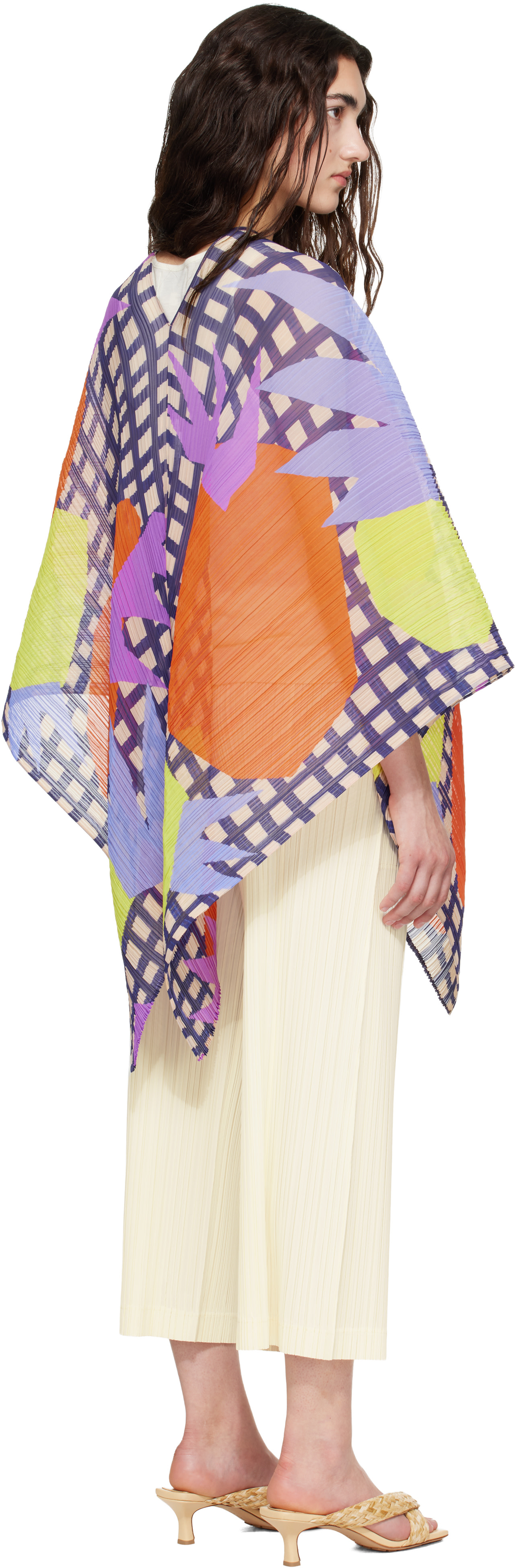 PLEATS PLEASE ISSEY MIYAKE: Multicolor Madame-T Scarf | SSENSE