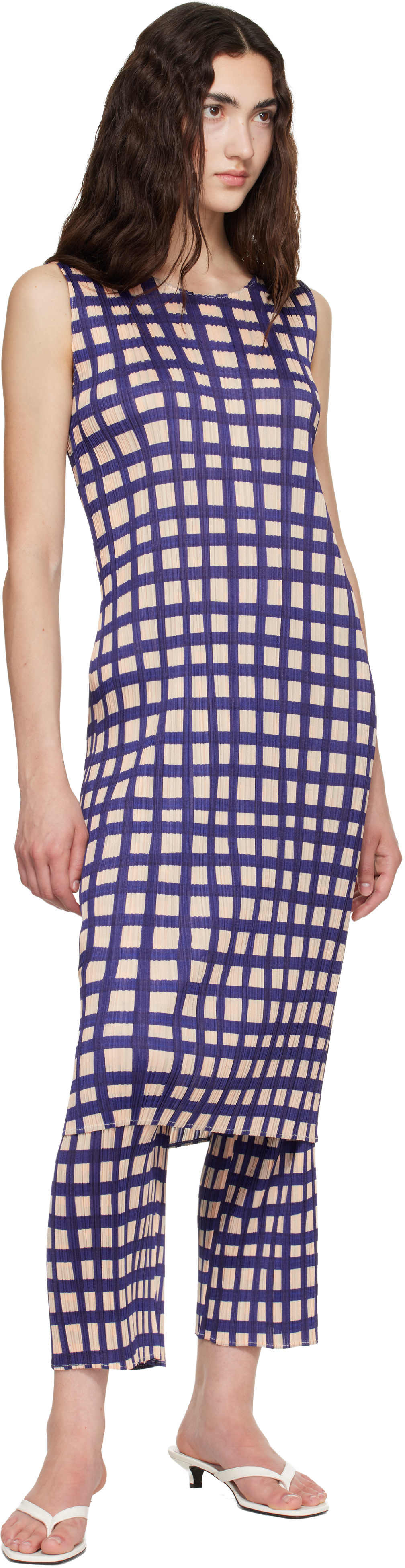 pleats please midi dress PLEATS PLEASE ISSEY MIYAKE: Multicolor Harmony Midi Dress