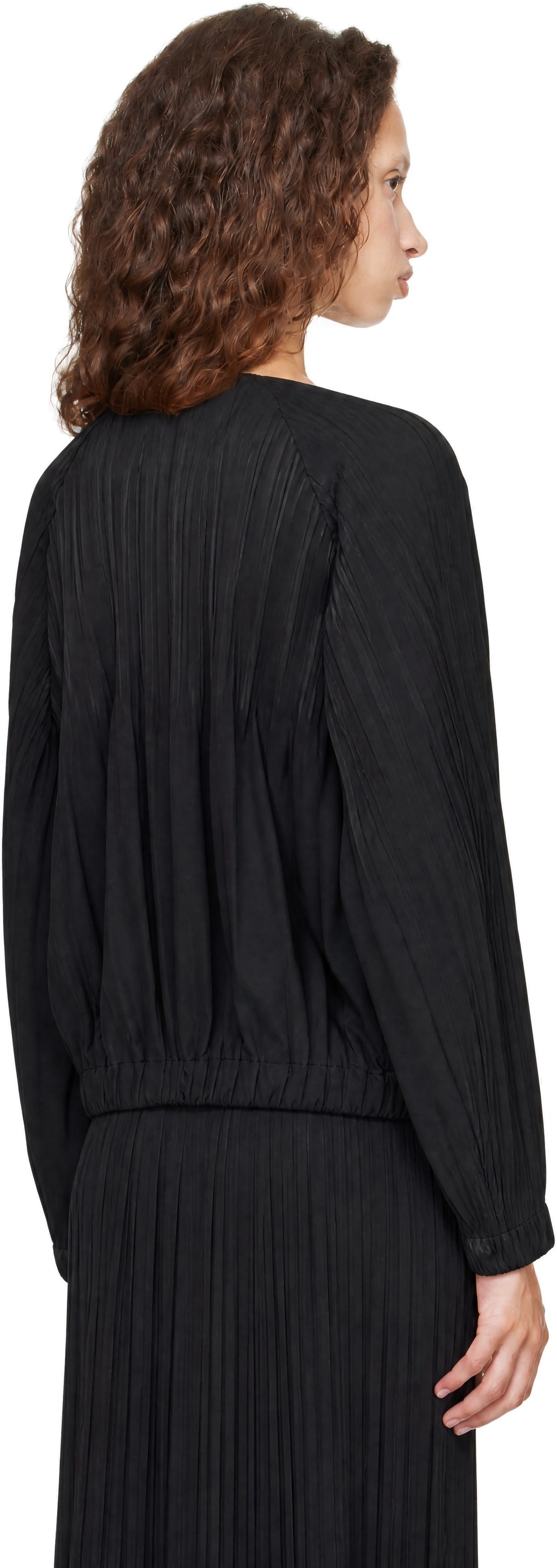 PLEATS PLEASE ISSEY MIYAKE - 블랙 스무스 재킷