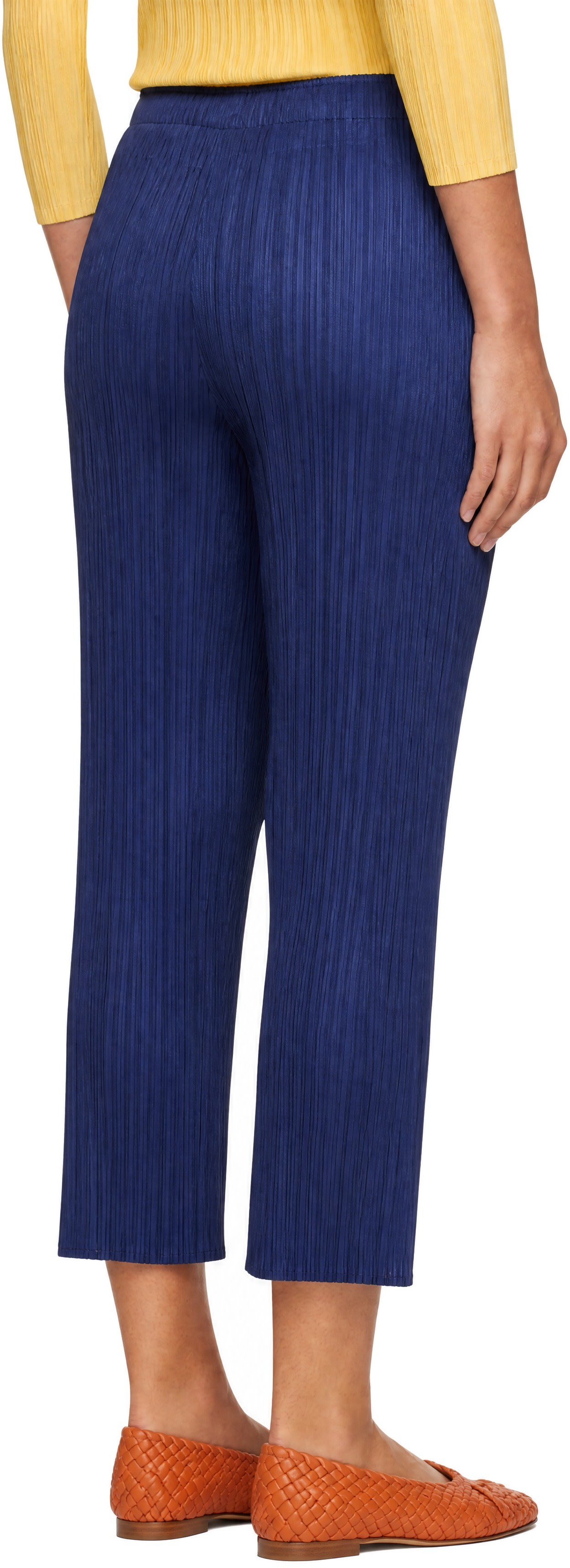 PLEATS PLEASE ISSEY MIYAKE パンツ ネイビー　サイズ3 PLEATS PLEASE ISSEY MIYAKE: Navy Monthly Colors September Trousers