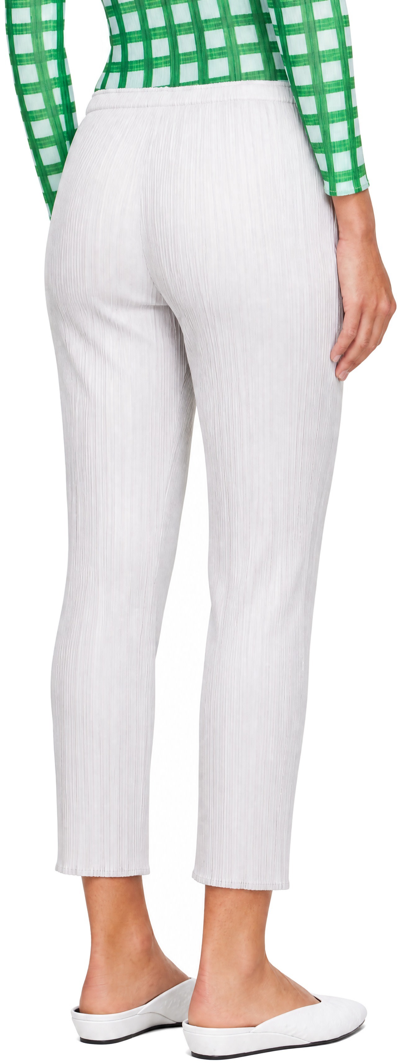 PLEATS PLEASE ISSEY MIYAKE - Pantalon gris - BASICS