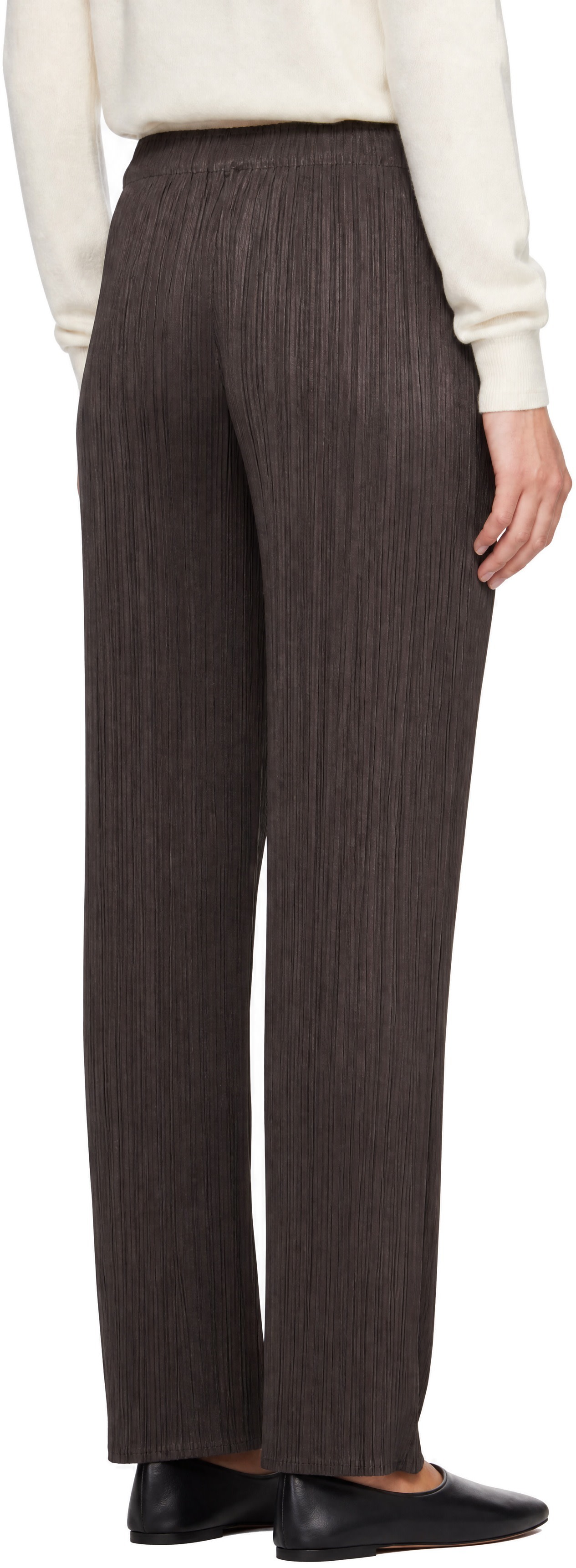 PLEATS PLEASE ISSEY MIYAKE: Brown Monthly Colors August Trousers