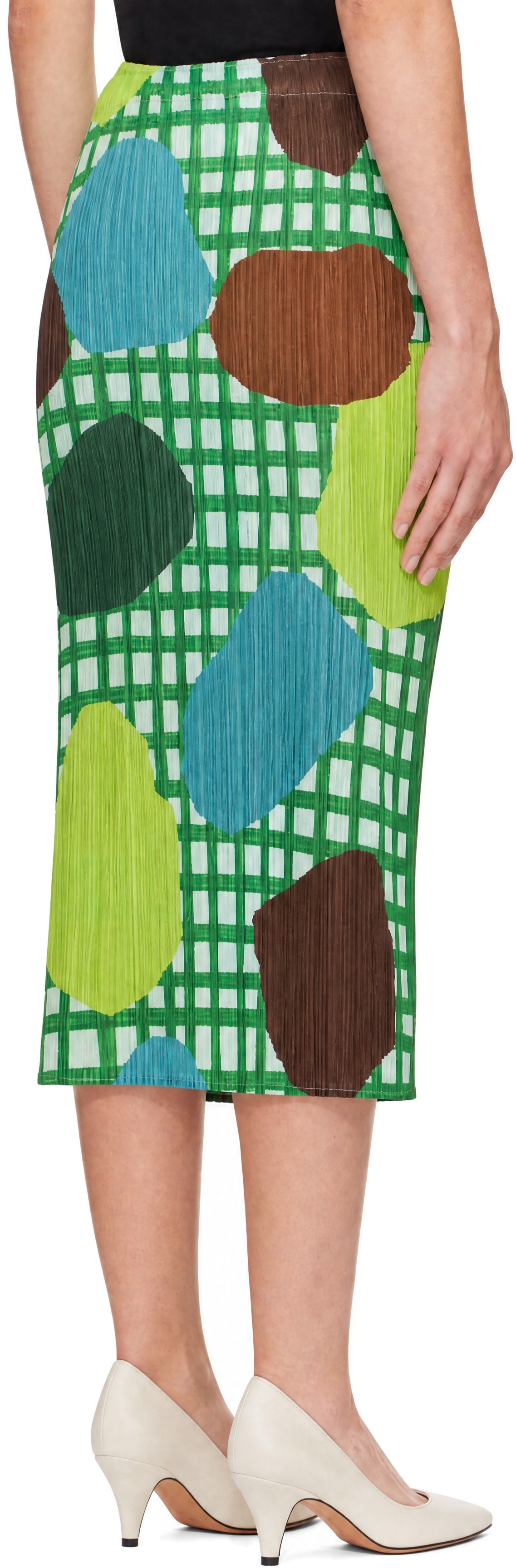 PLEATS PLEASE ISSEY MIYAKE: Multicolor Market Midi Skirt | SSENSE