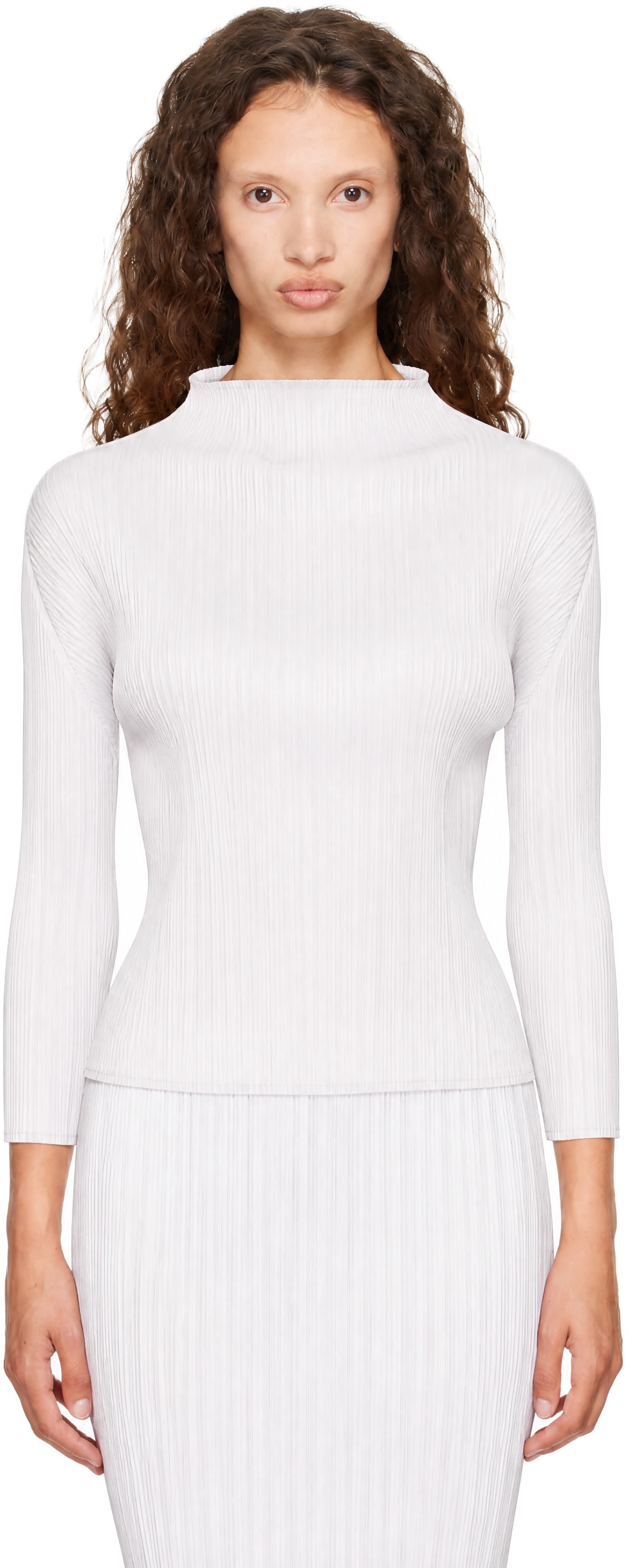 PLEATS PLEASE ISSEY MIYAKE - Haut gris - BASICS