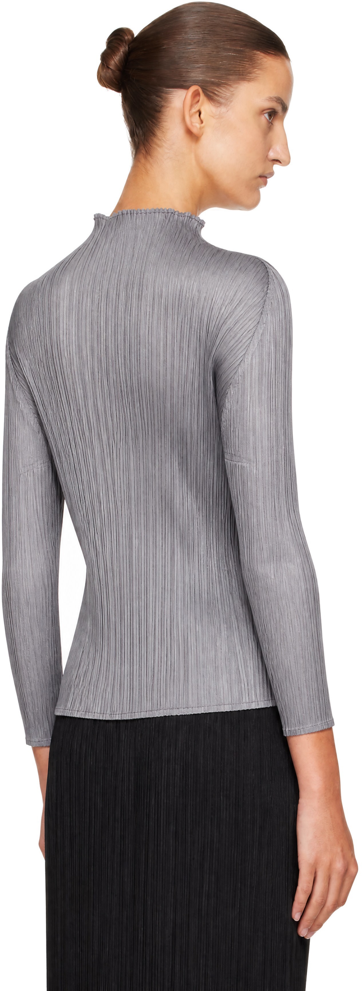 PLEATS PLEASE ISSEY MIYAKE - Col roulé gris - BASICS
