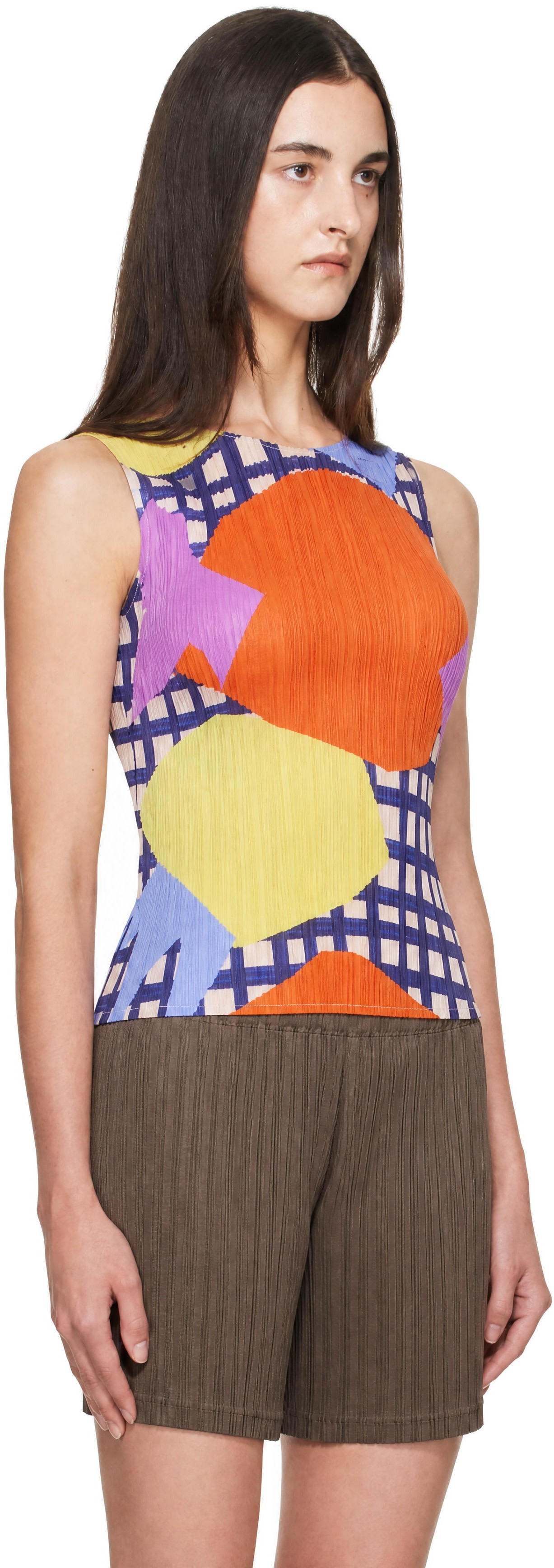 PLEATS PLEASE ISSEY MIYAKE: Multicolor Market Tank Top | SSENSE