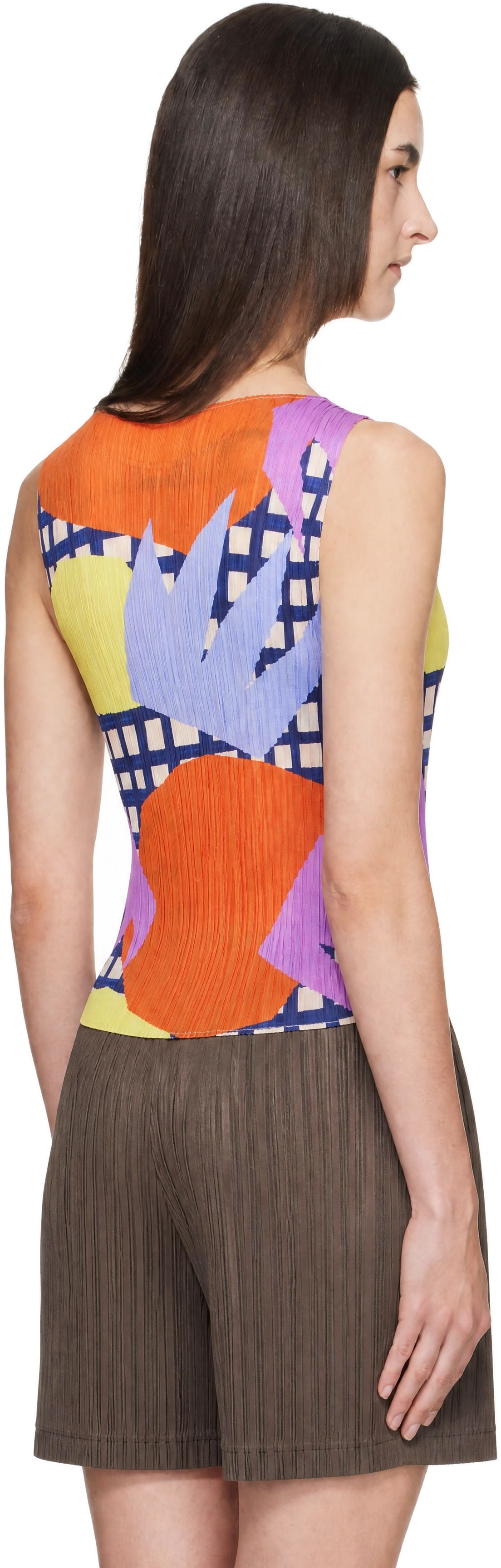PLEATS PLEASE ISSEY MIYAKE: Multicolor Market Tank Top | SSENSE