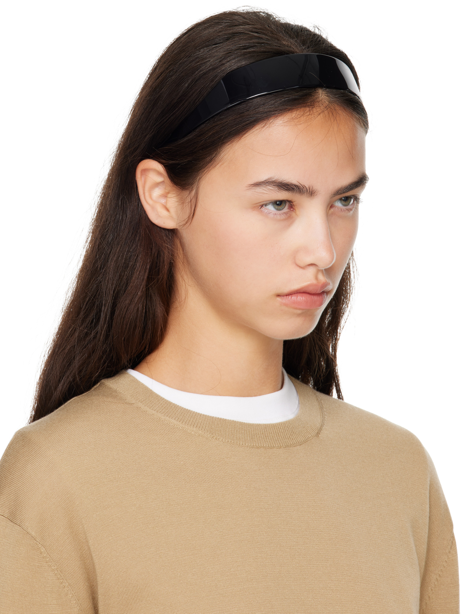 Sophie Buhai: Black Thin Bessette Headband | SSENSE United Kingdom